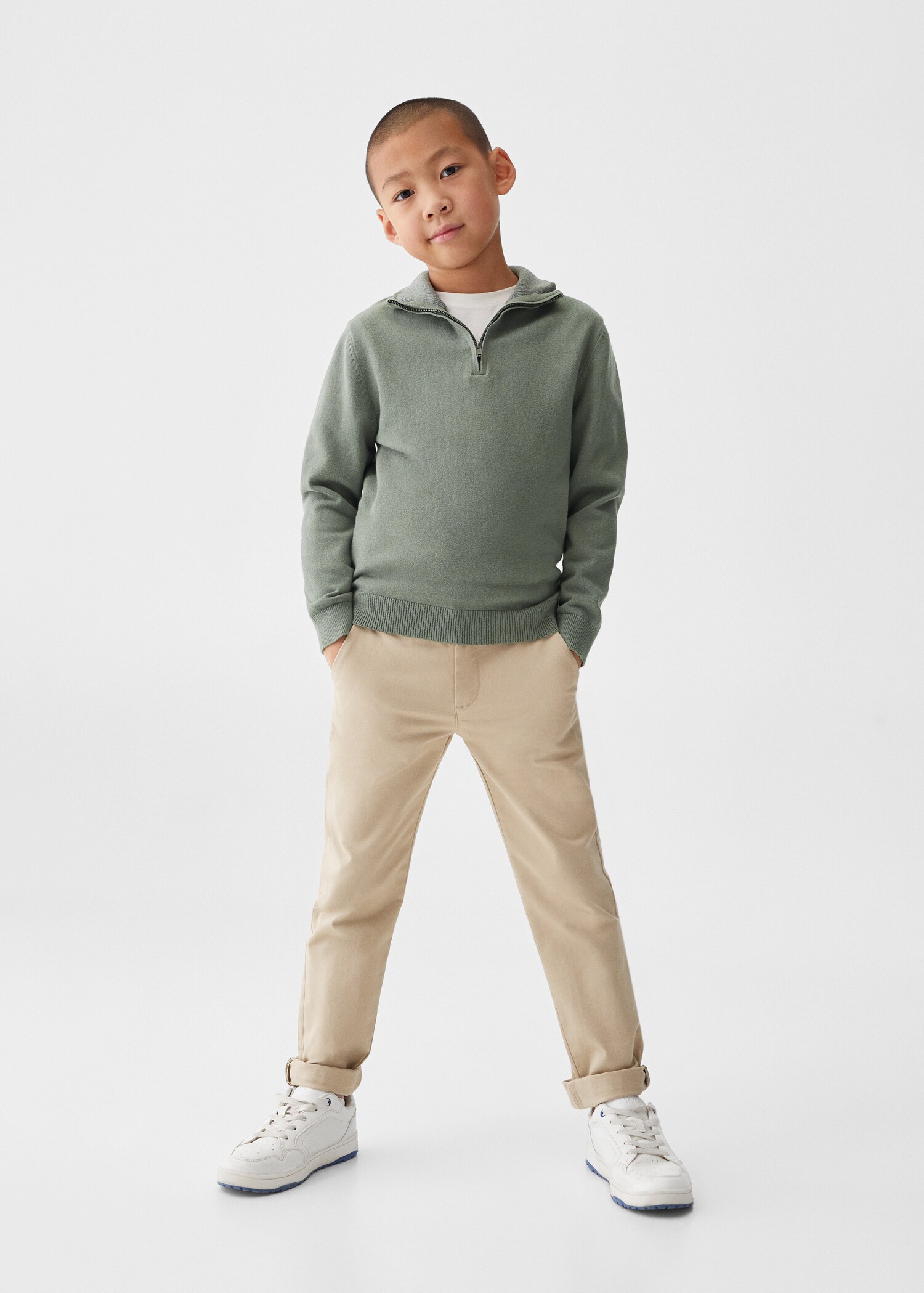 Zip neck jumper - General plane