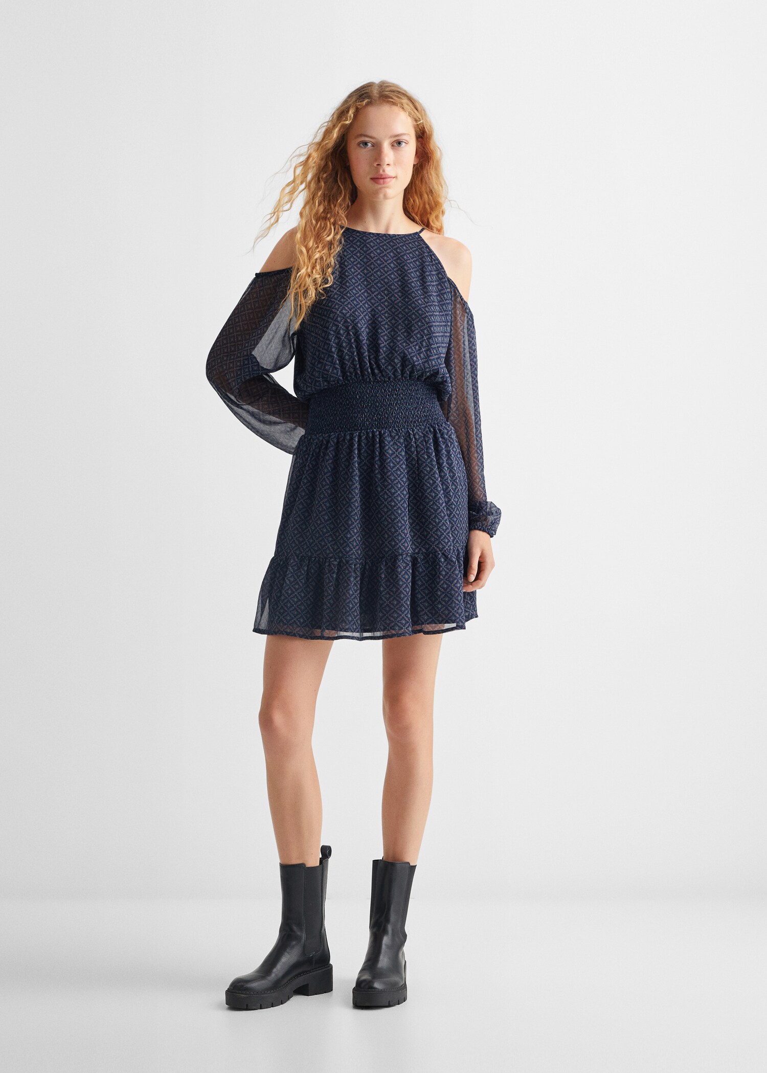 Kurzes Printkleid - Allgemeine Ansicht