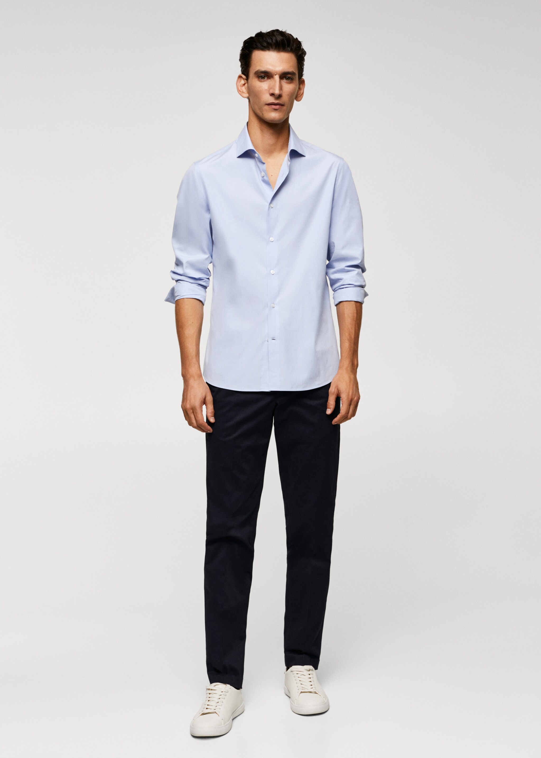 100% cotton slim fit shirt - General plane