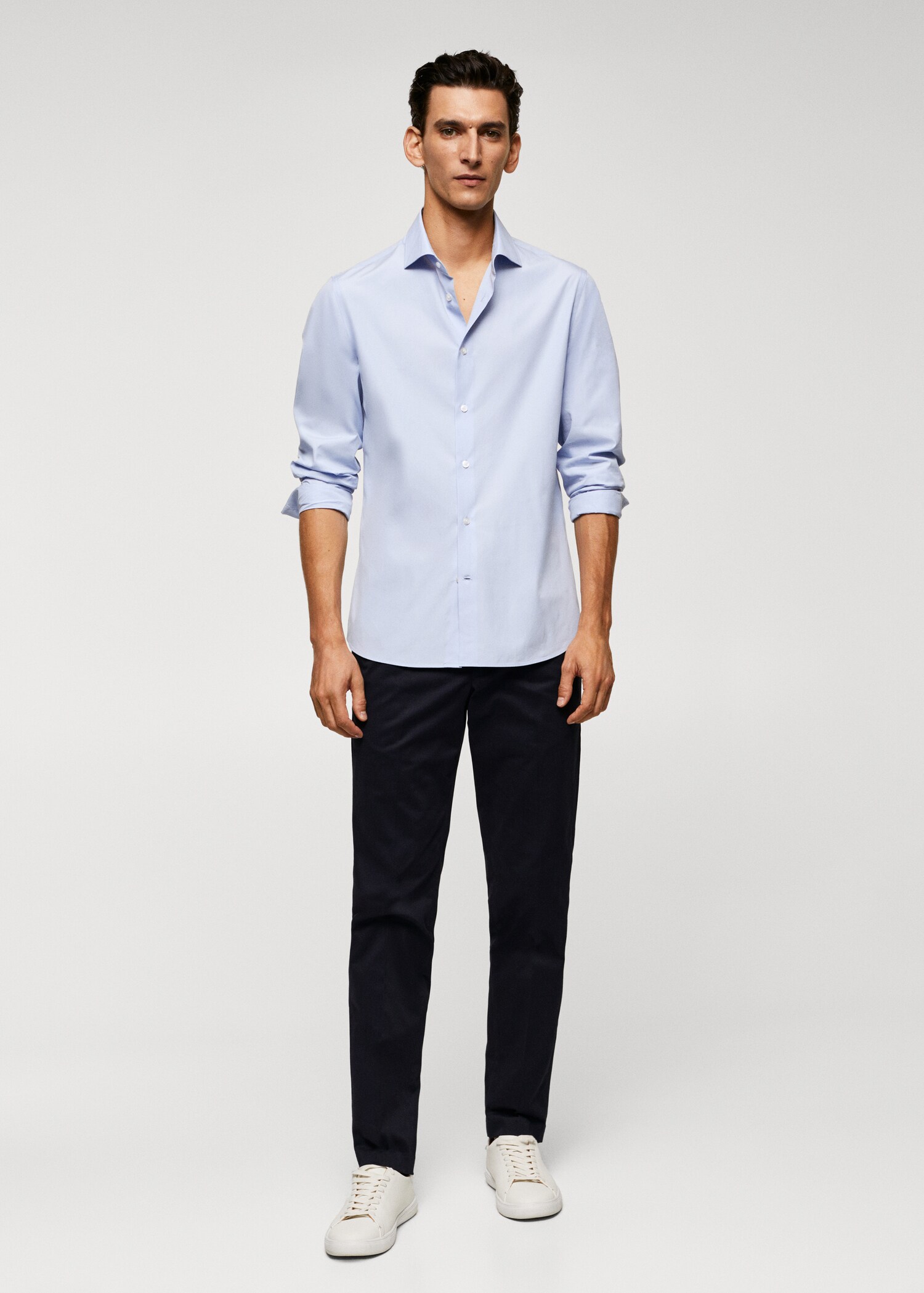 100% cotton slim fit shirt - General plane