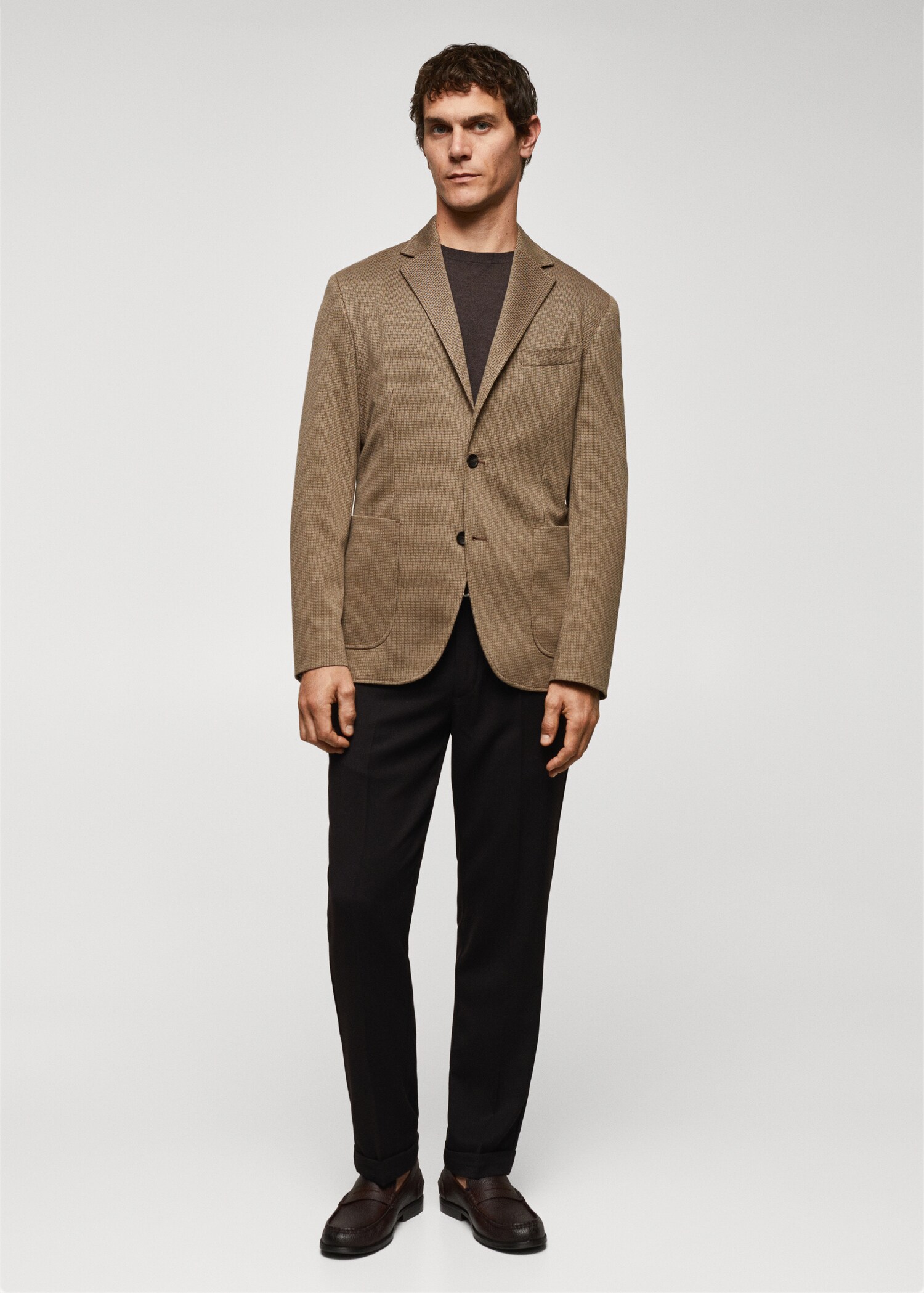 Americana slim fit micro pota de gall - Pla general
