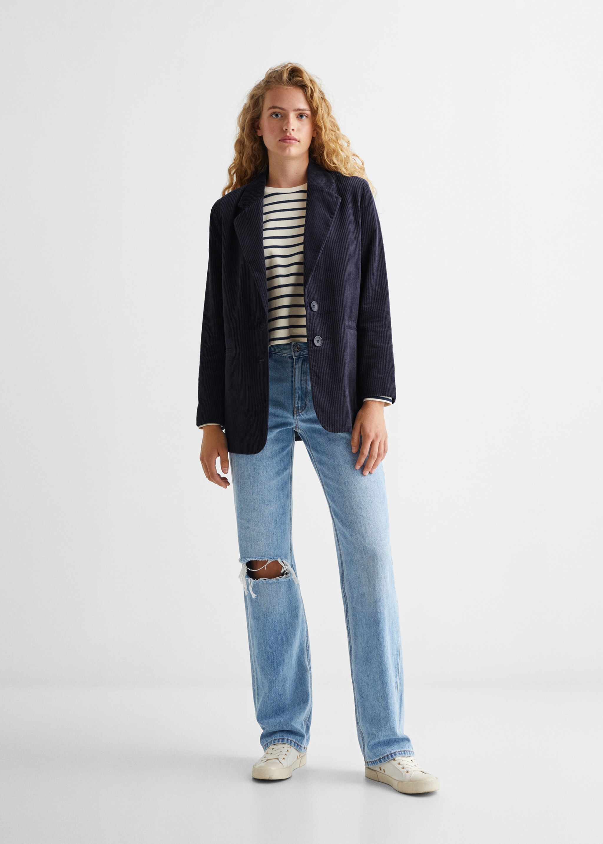 Corduroy suit jacket - General plane