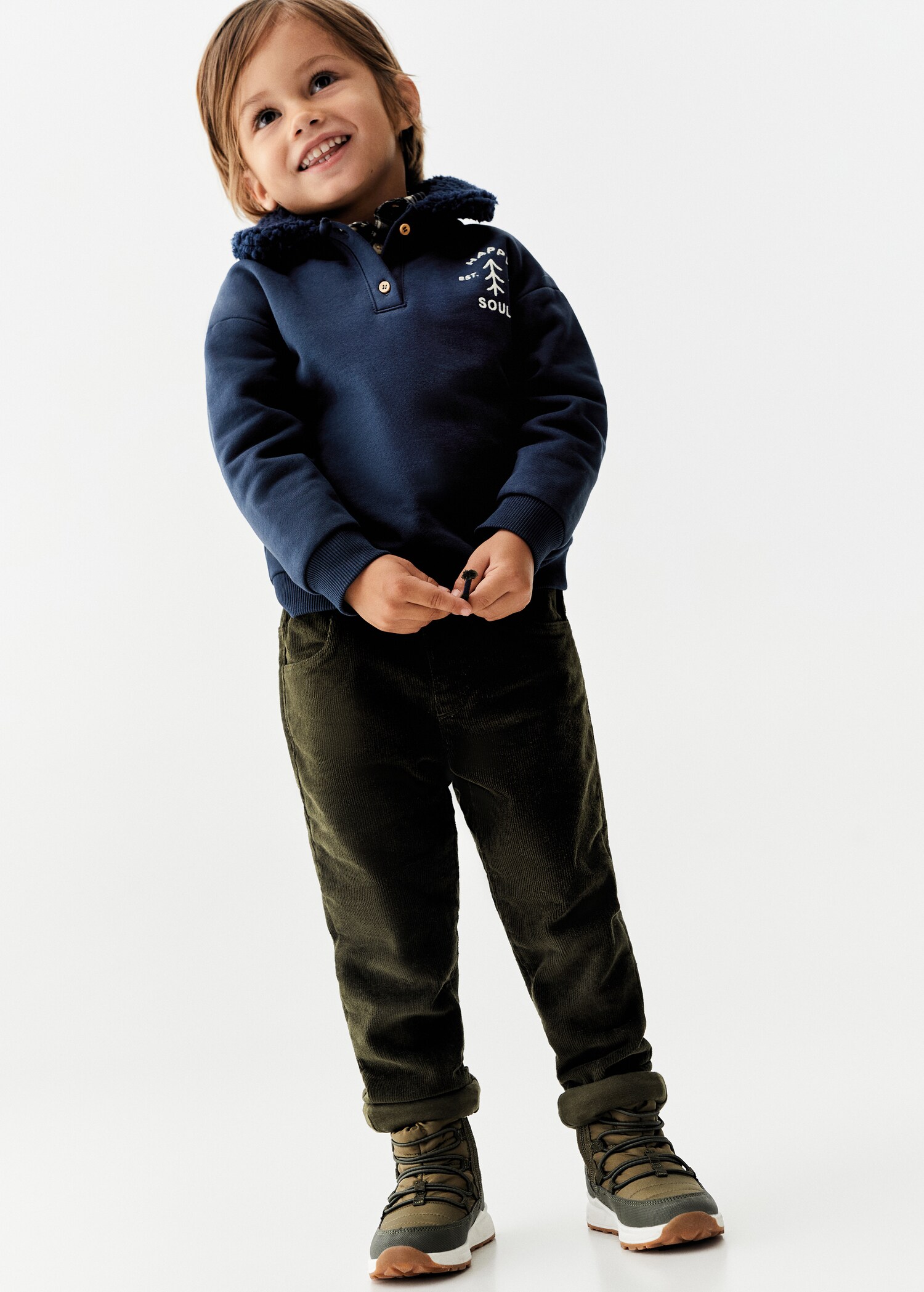 Corduroy jogger pants - General plane