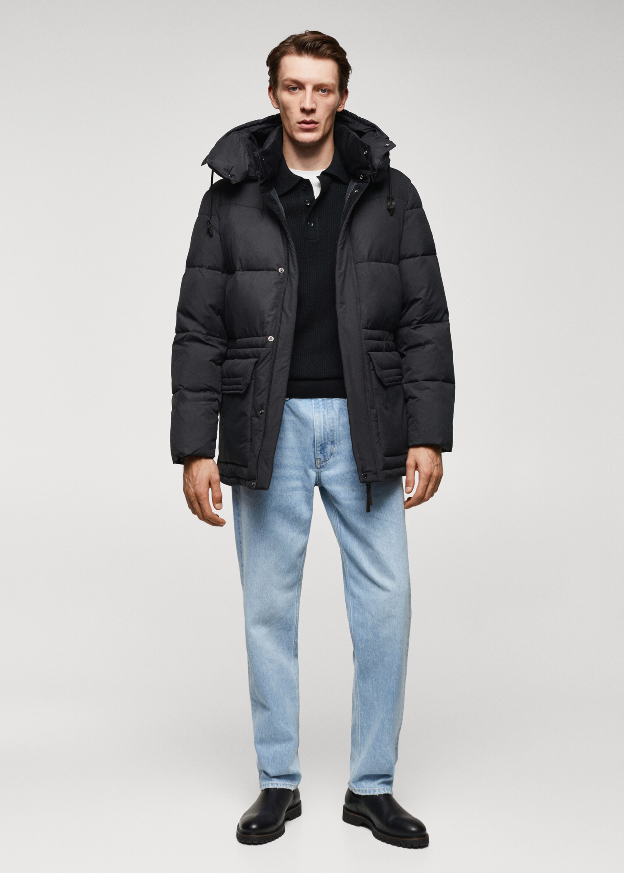 Water repellent párnázott parka - Általános sík