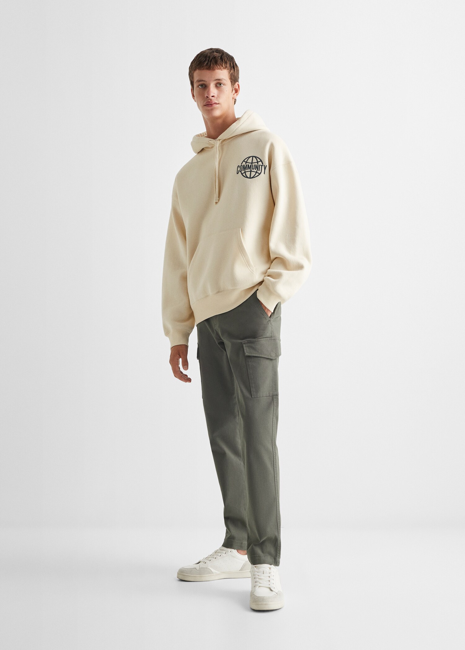 Cotton cargo pants - General plane
