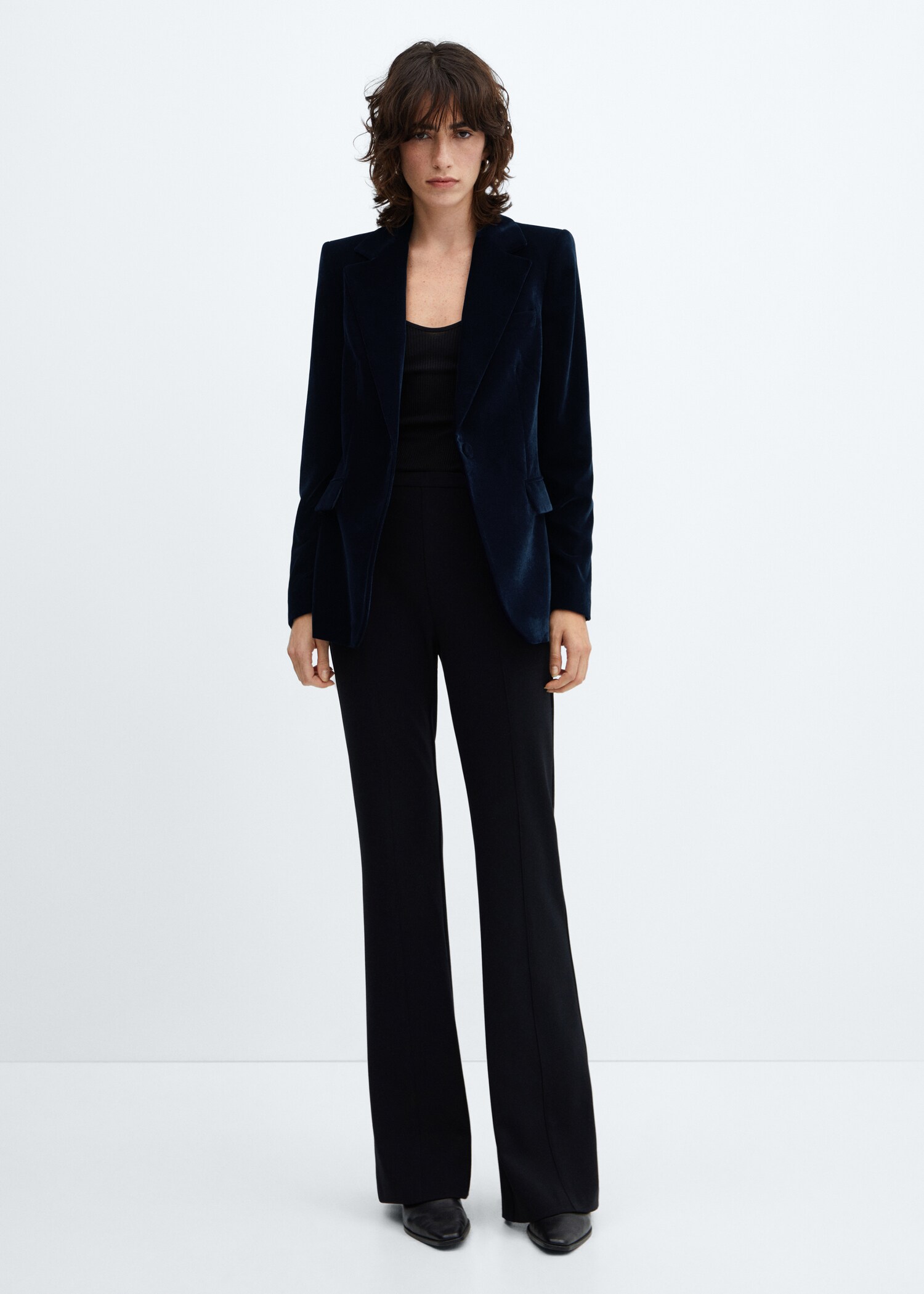 Velvet blazer - General plane