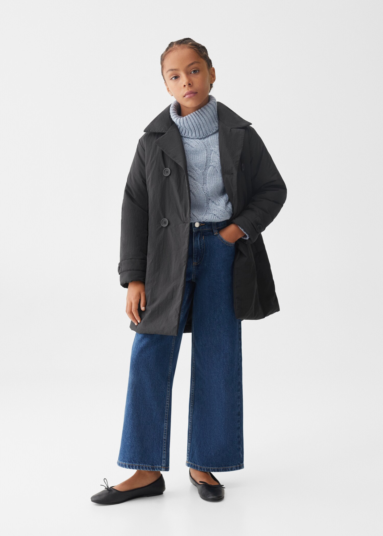 Belt gabardine trench - General plane