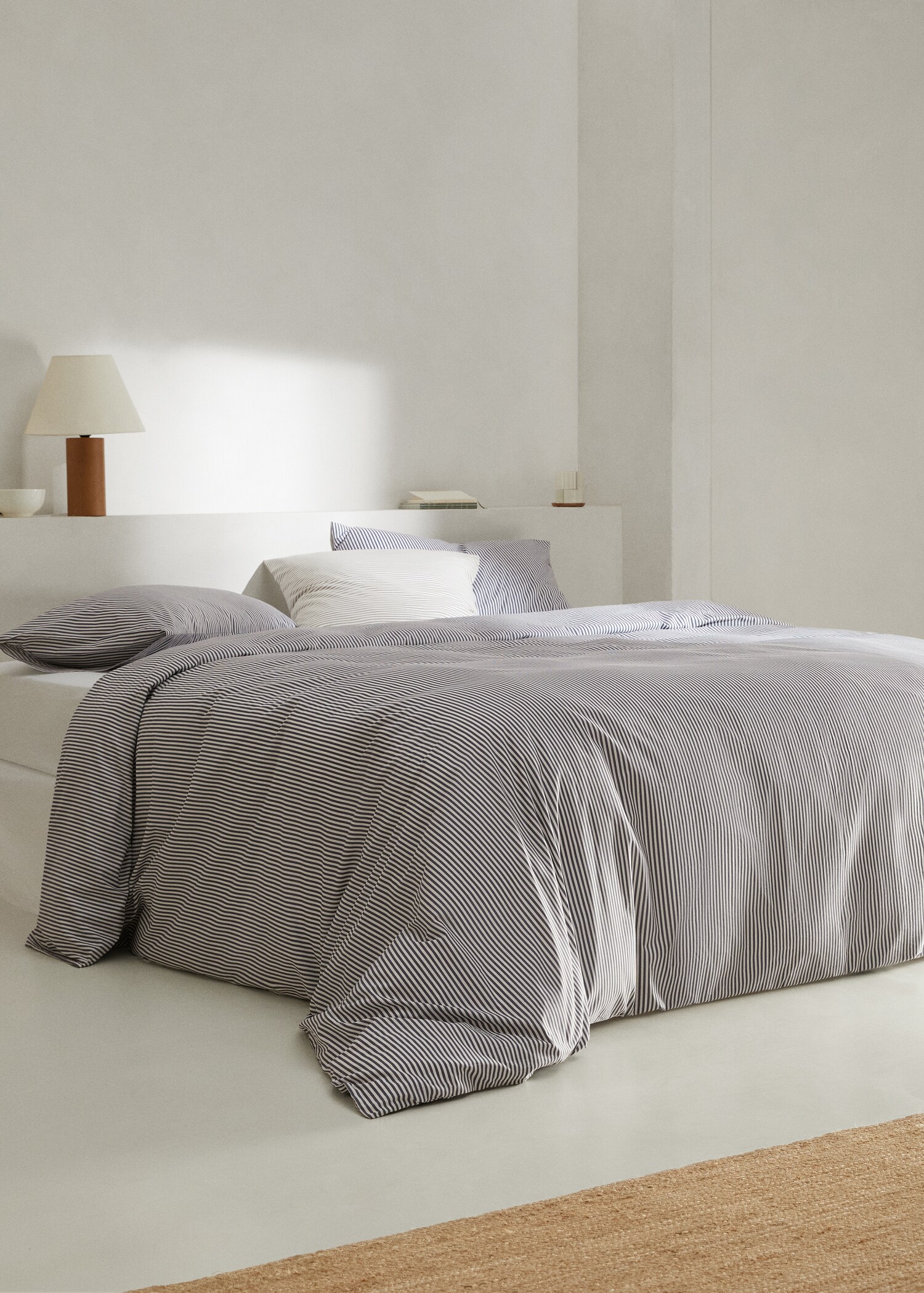 Kodak-striped duvet cover Single bed - General plane