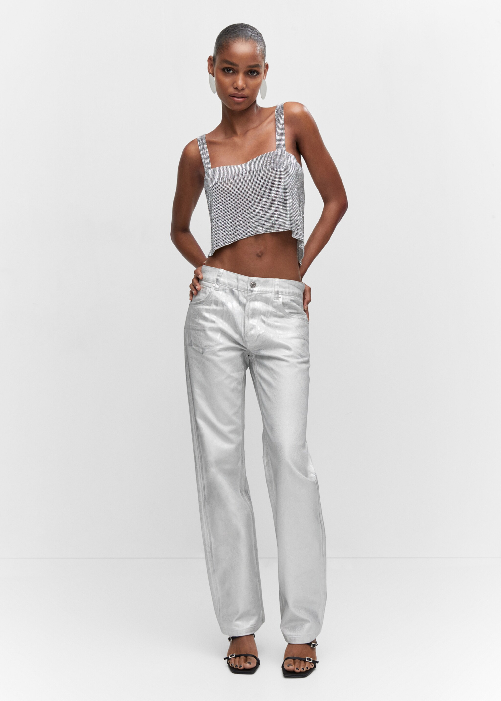 Top maille filet cristaux - Plan général