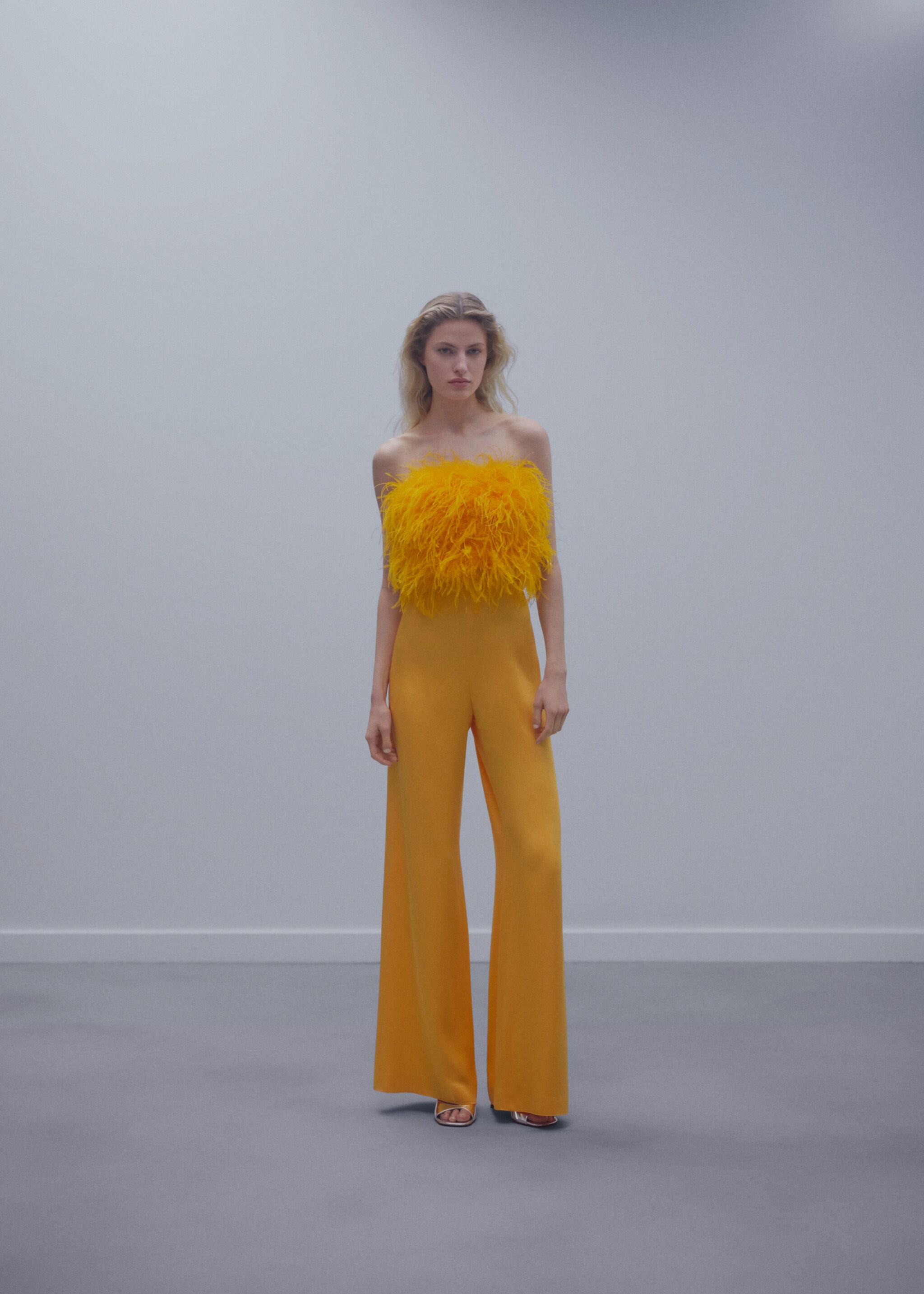 Satin palazzo trousers - General plane