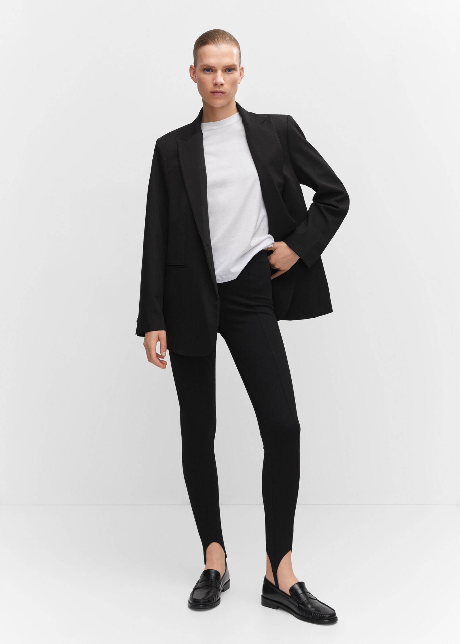 Steg-Leggings mit Naht - Allgemeine Ansicht