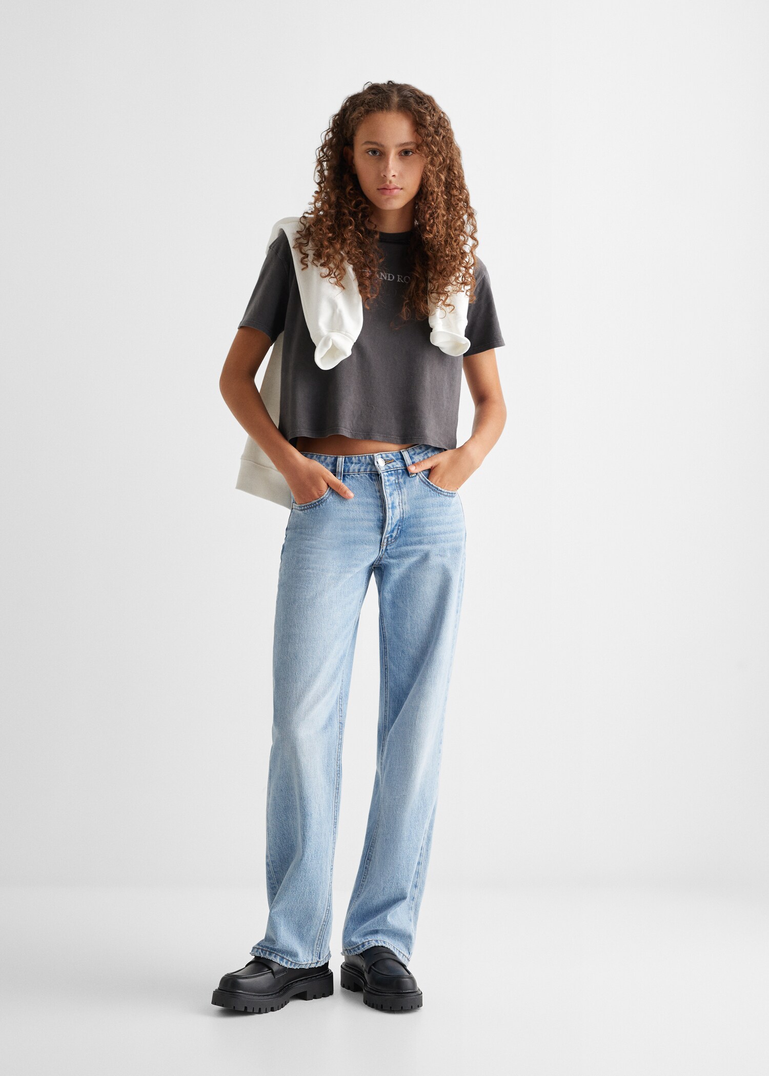 Message cotton T-shirt - General plane