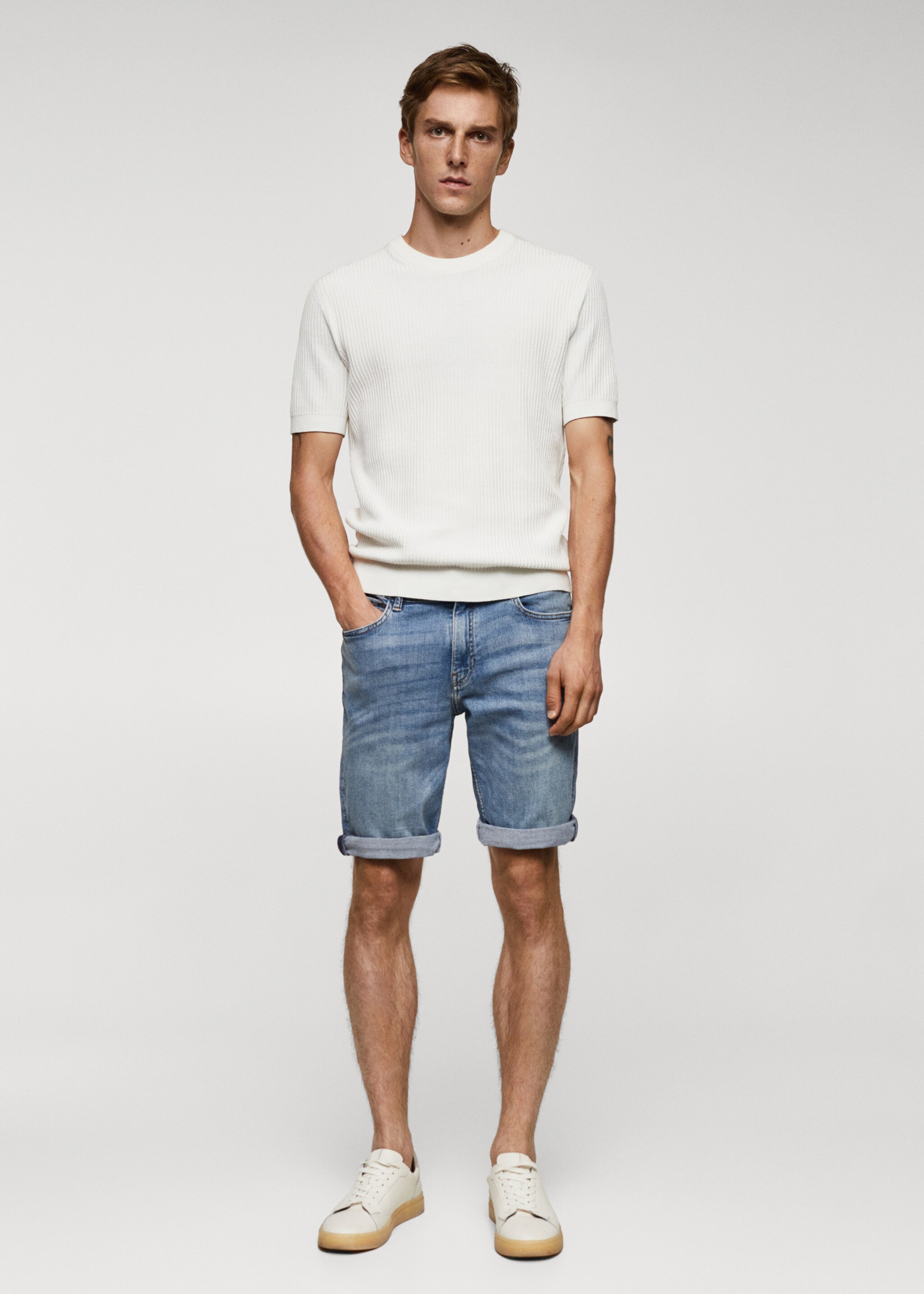Bermudas vaqueras slim fit - Plano general