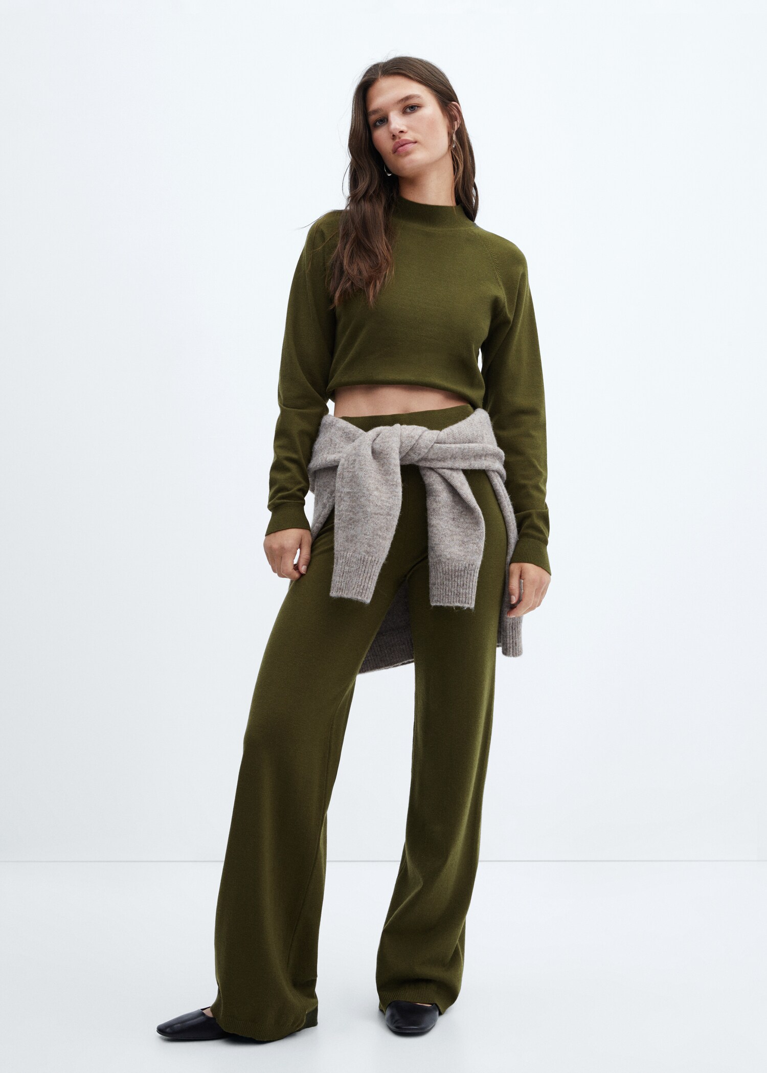 Knitted wideleg trousers - General plane