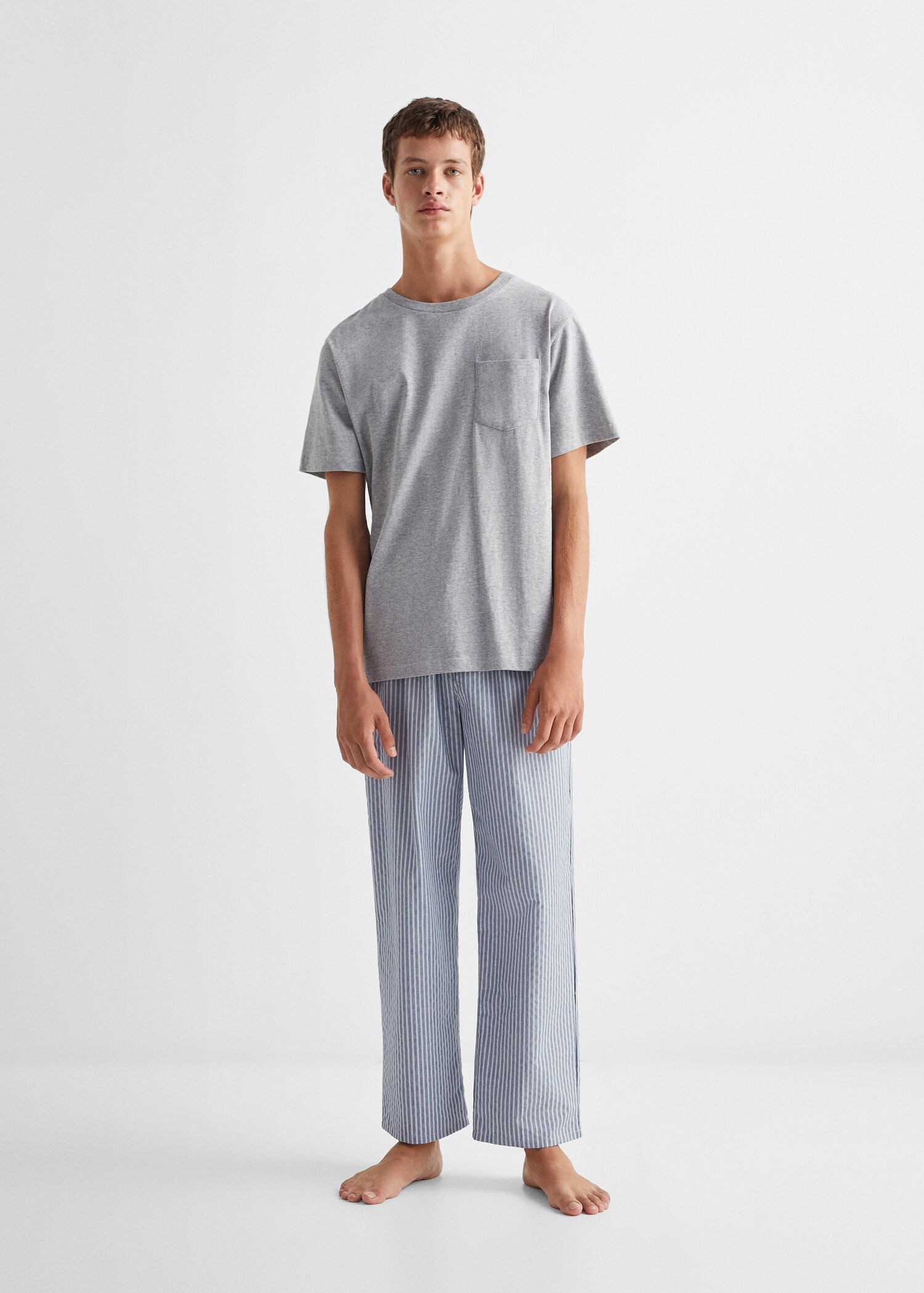 Pyjama long à rayures - Plan général