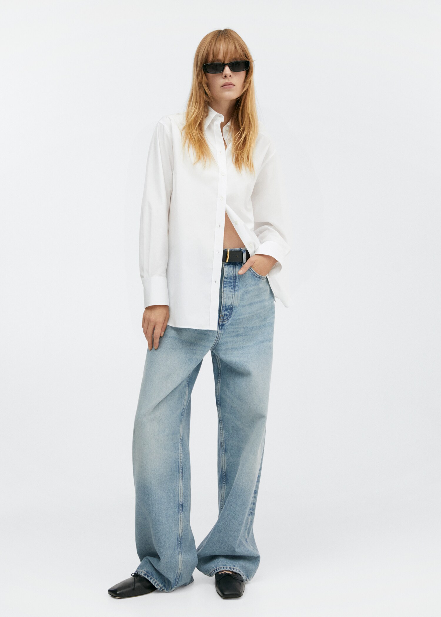 Lang skjorte oversize - Total bildeutsnitt