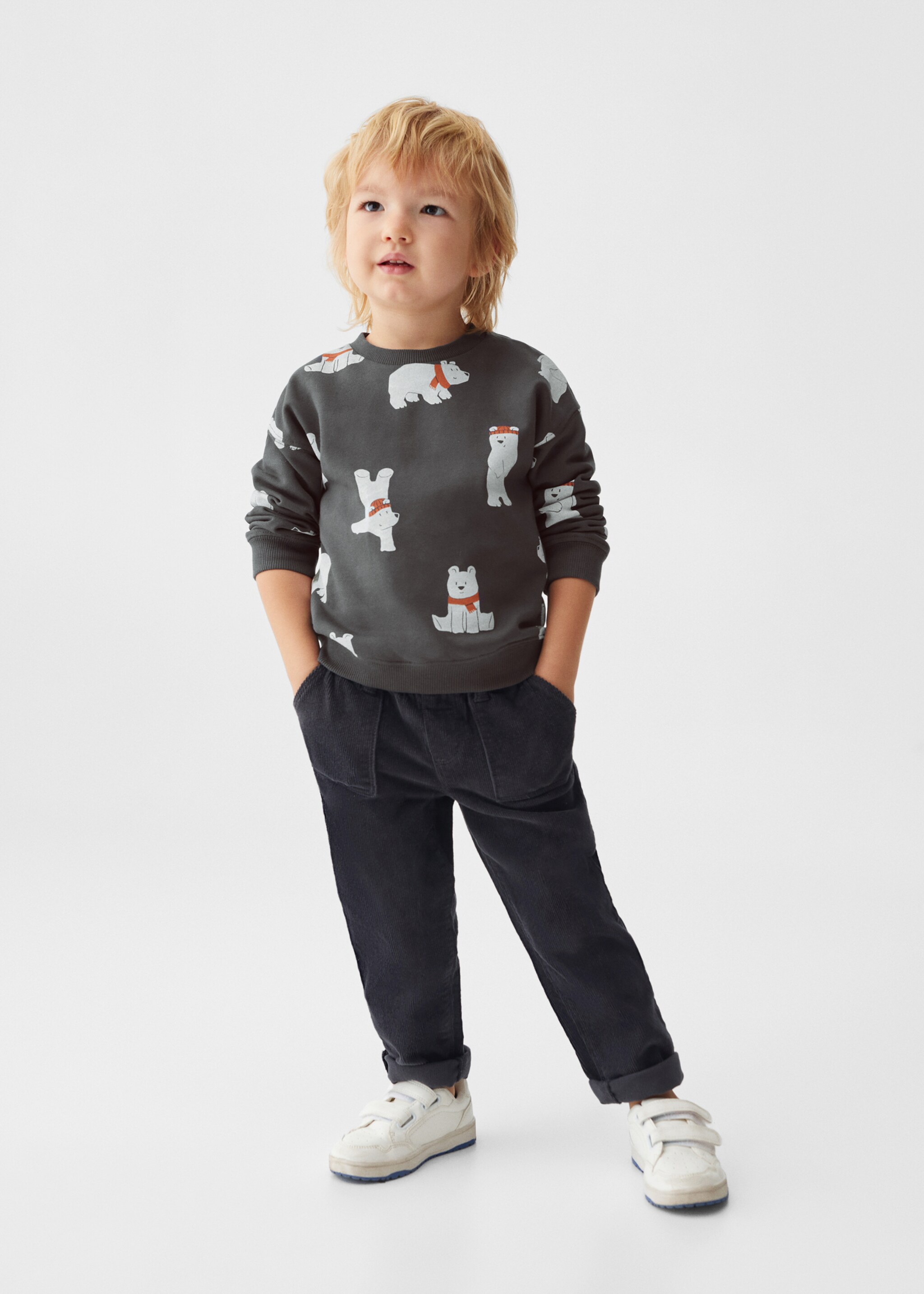 Sudadera algodón perchado - Plano general