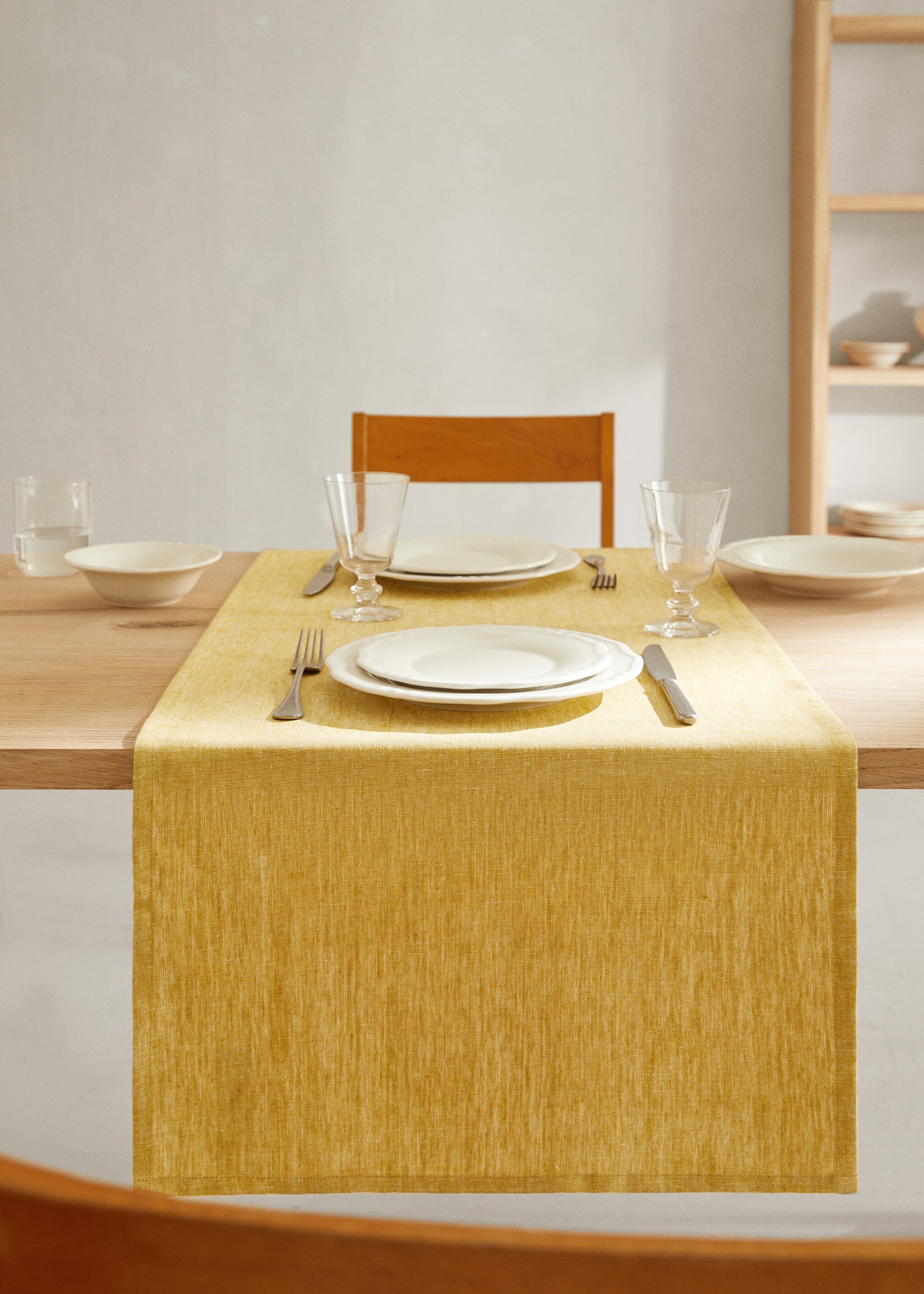 100% linen tablerunner - General plane