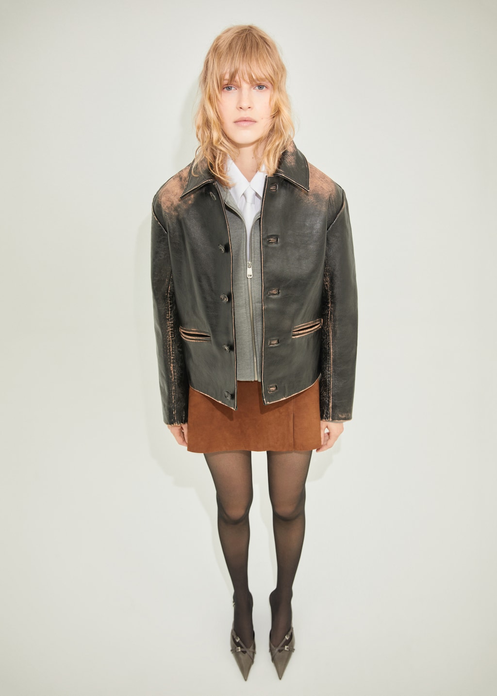 Minijupe daim Femme MANGO OUTLET France metropolitaine