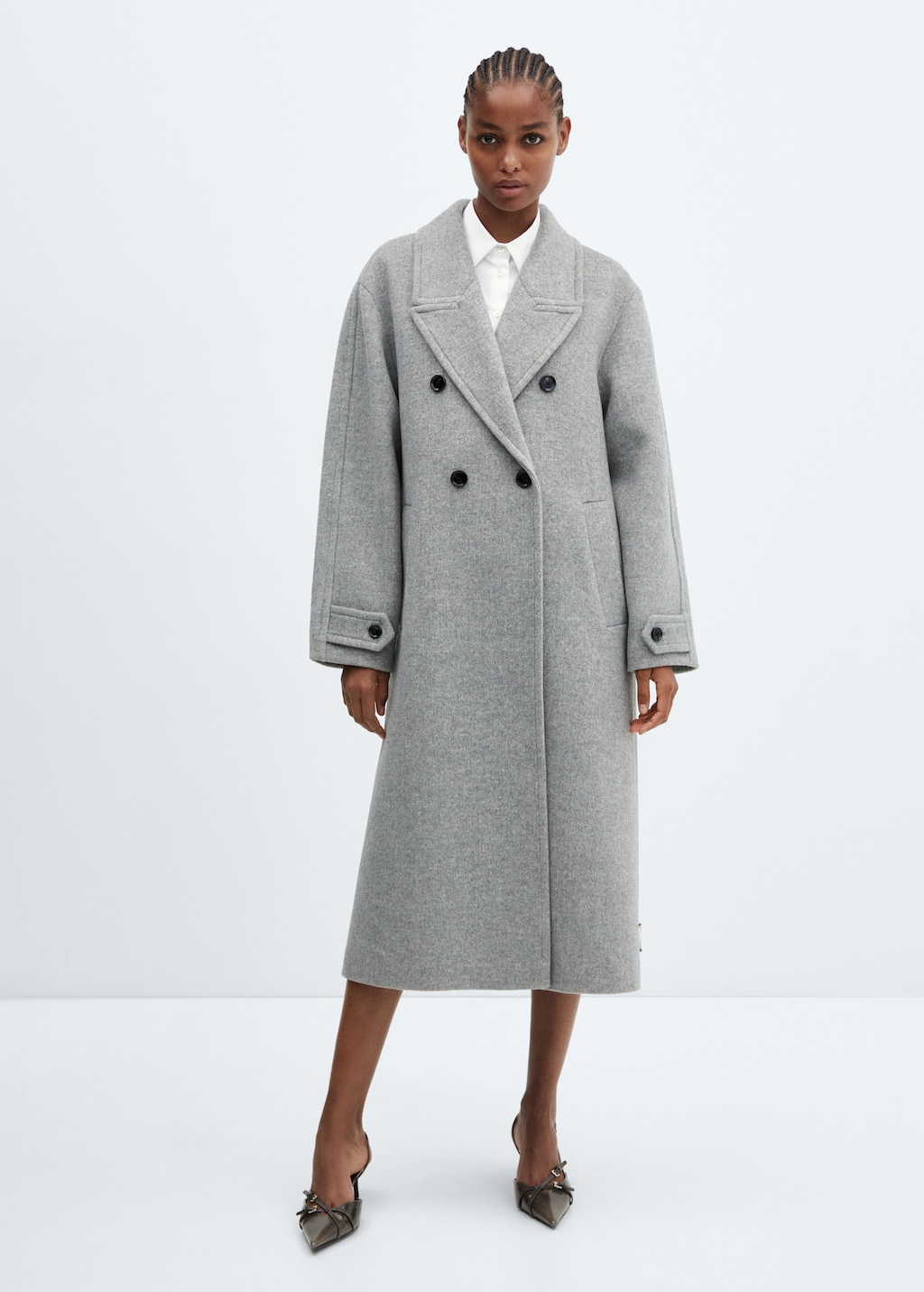 Oversize wool coat Women MANGO OUTLET USA