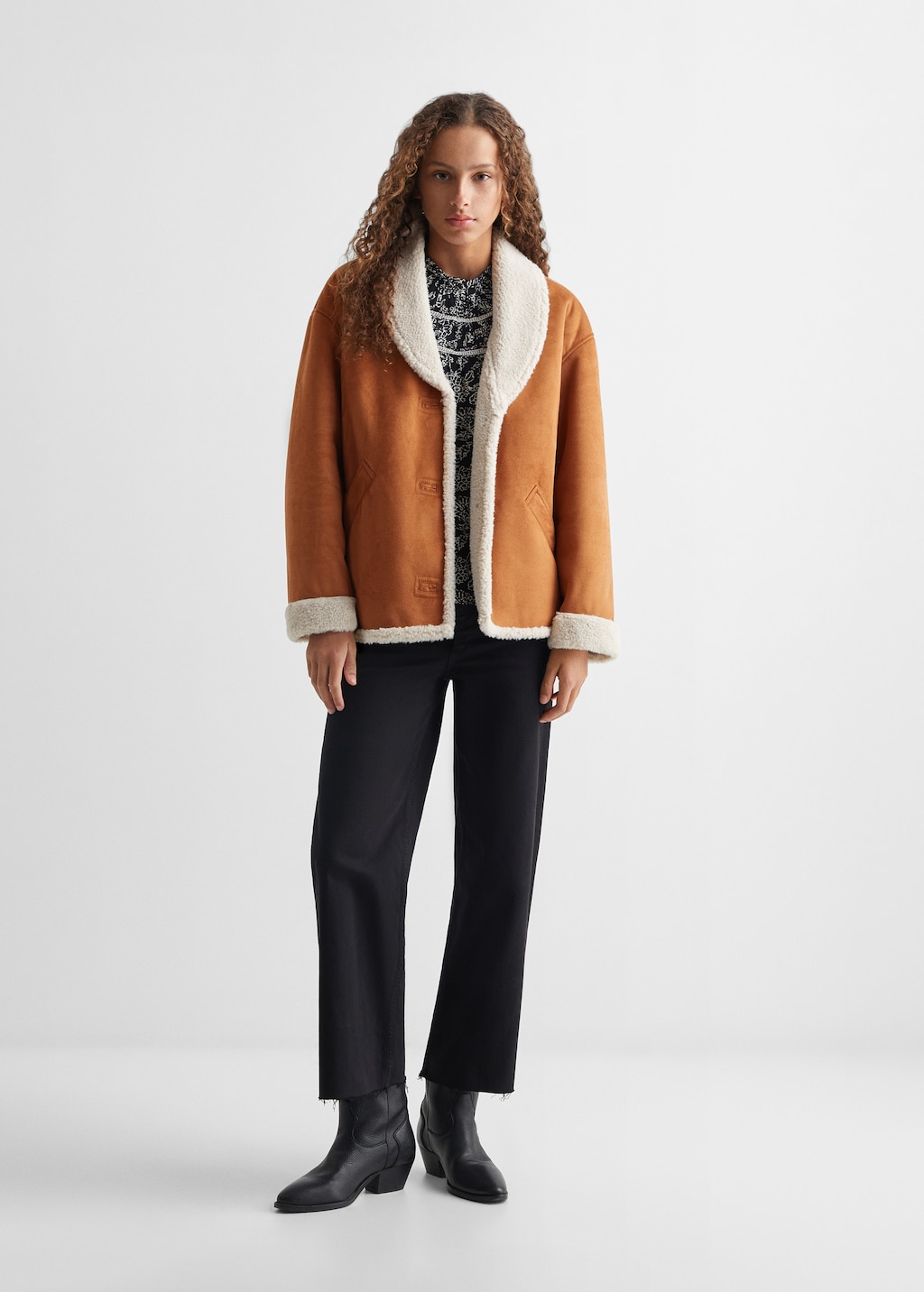 ジャケット GIOVI FW23 Reversible shearling jacket (P2310MT/1CLASSICO) Reversible Hooded Shearling Blouson - Men - Ready-to-Wear