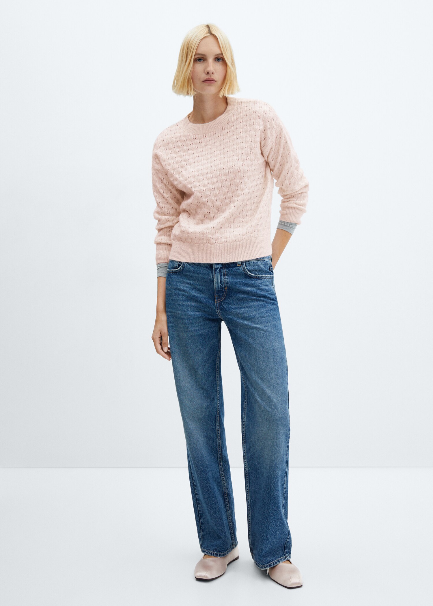 Sweater with lurex details - General plane