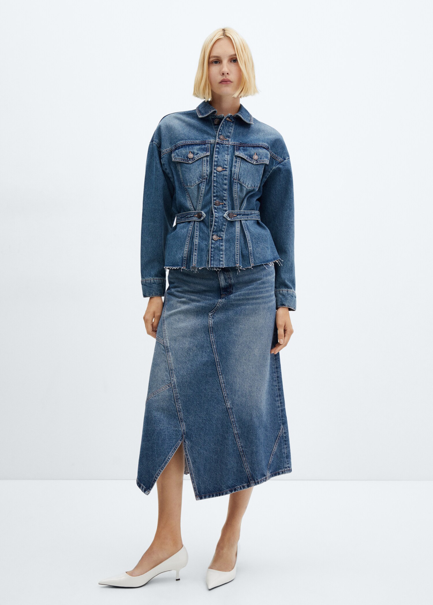 Taillierte Jeansjacke - Damen | MANGO OUTLET Deutschland