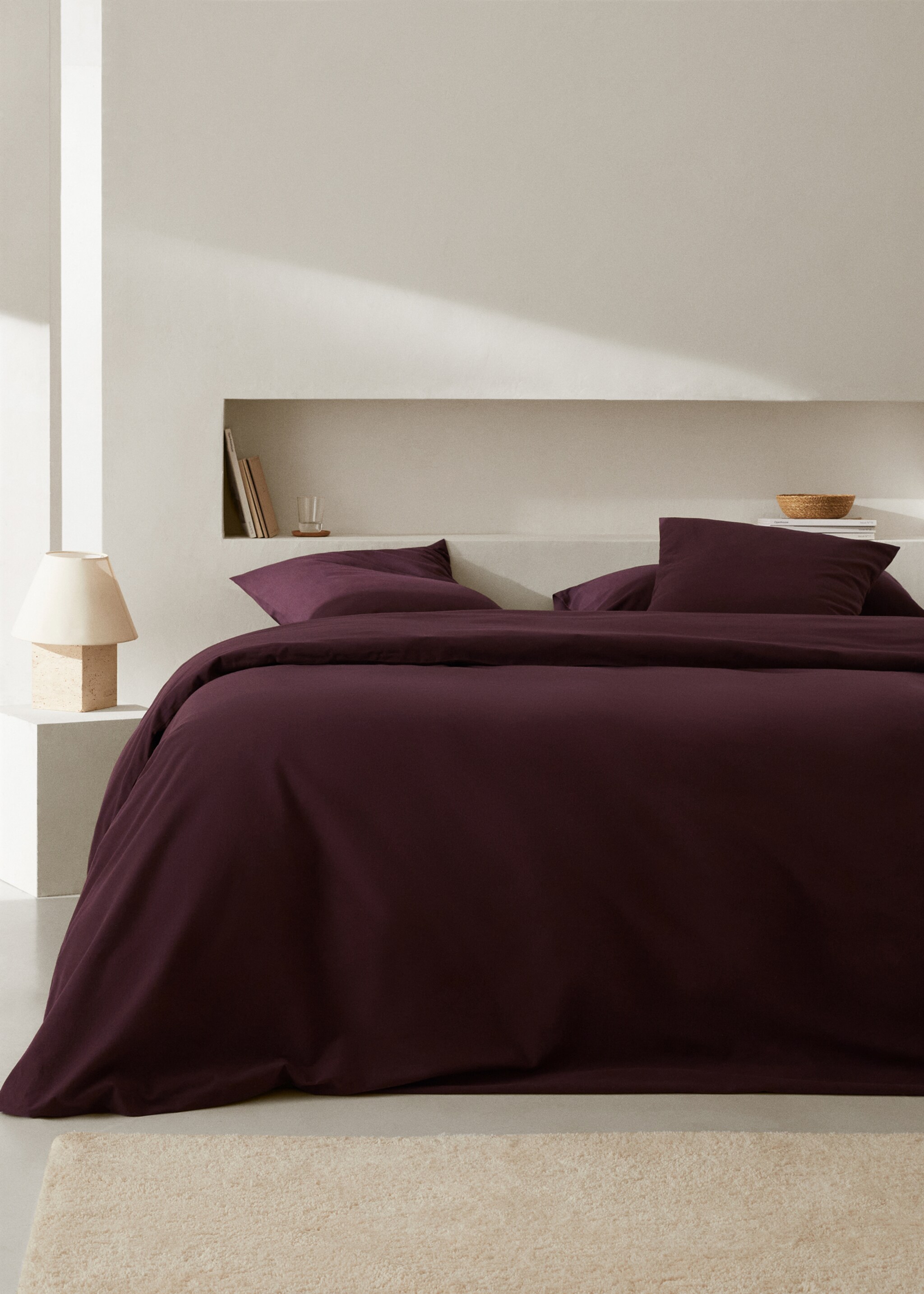 Copripiumino flanella tinta unita letto 90 cm - Piano generale