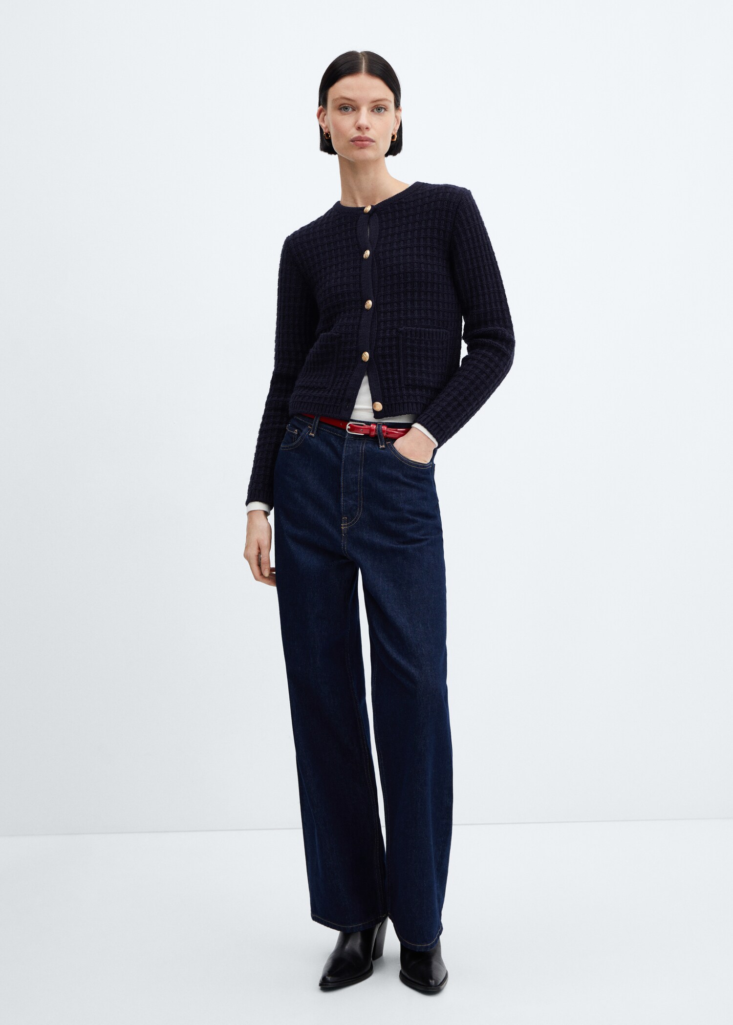 Button knit cardigan - General plane