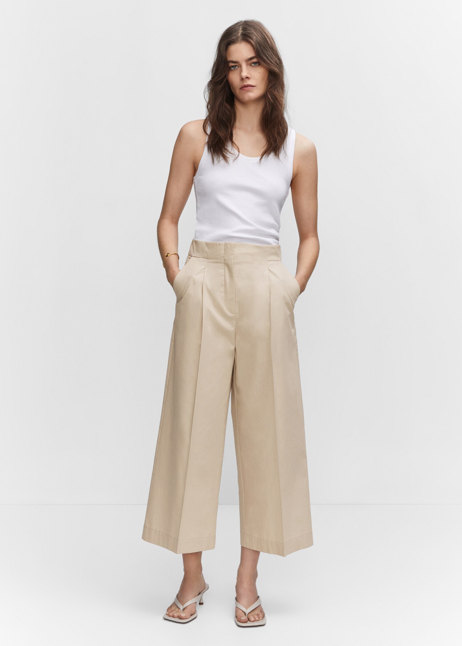 Pantalón culotte algodón - Plano general