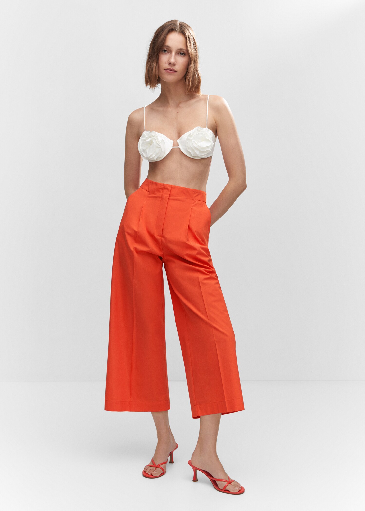 Pantalón culotte algodón - Plano general