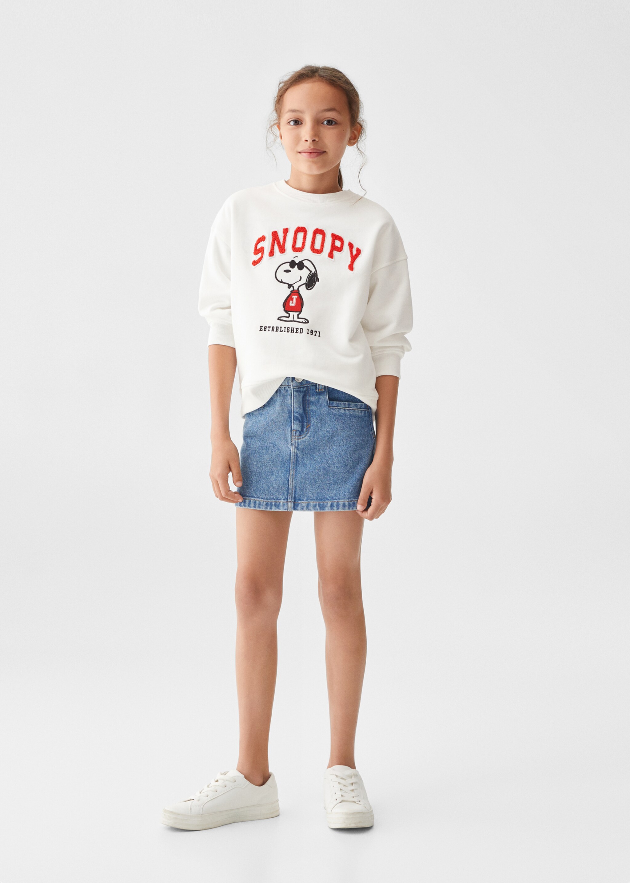 Sweat-shirt Snoopy coton - Plan général