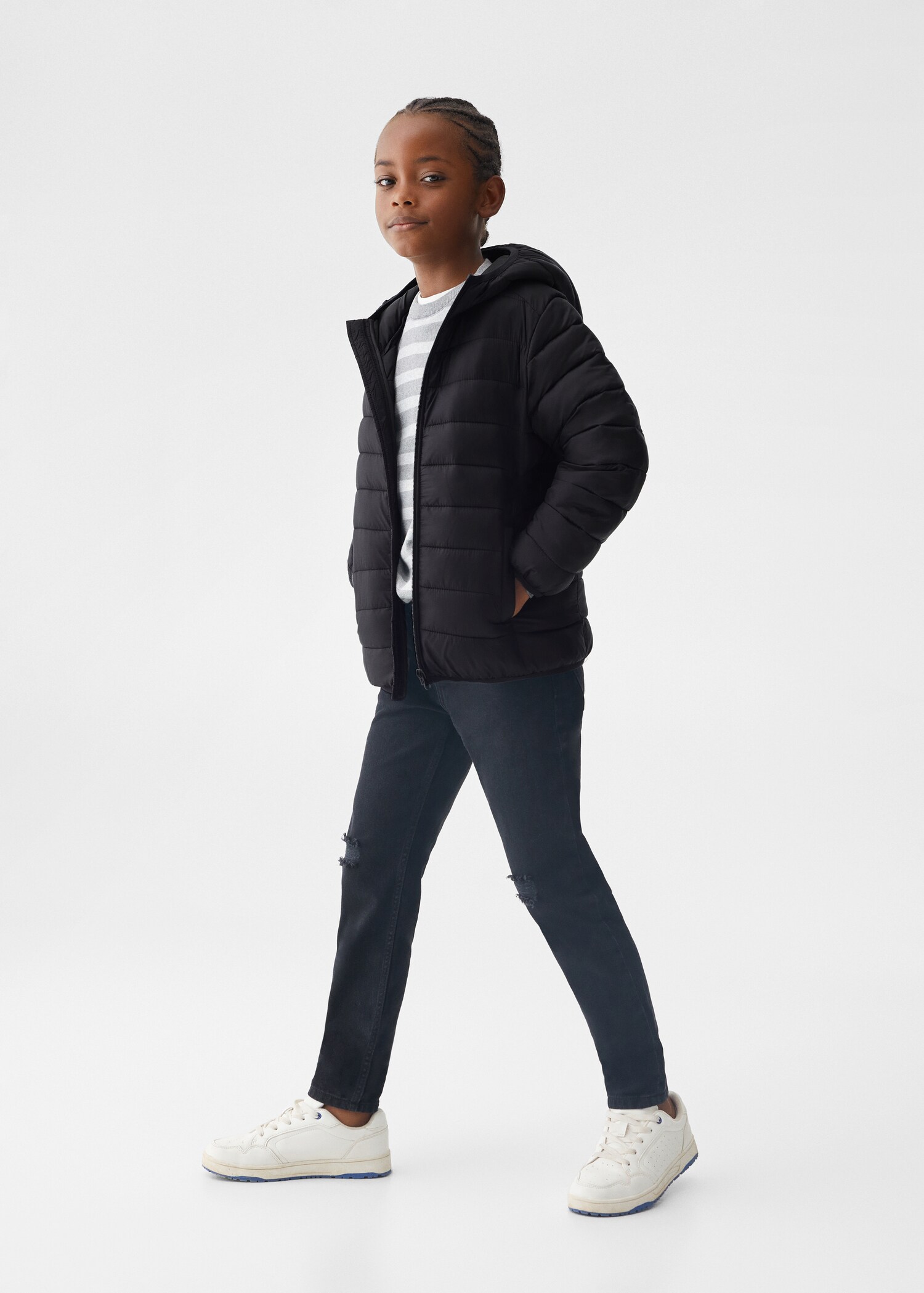 Anorak acolchado capucha - Plano general