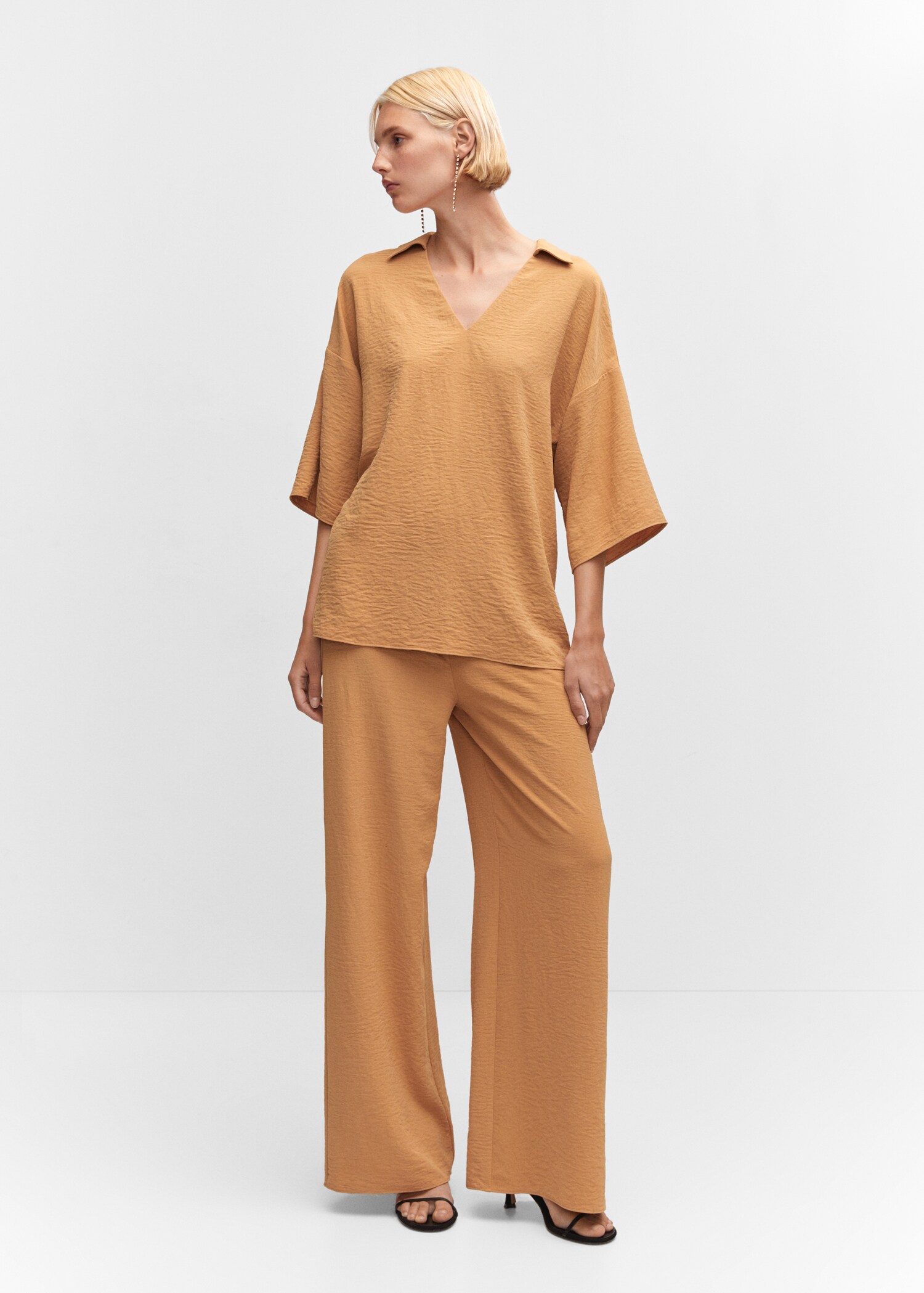 High-rise wideleg trousers - General plane
