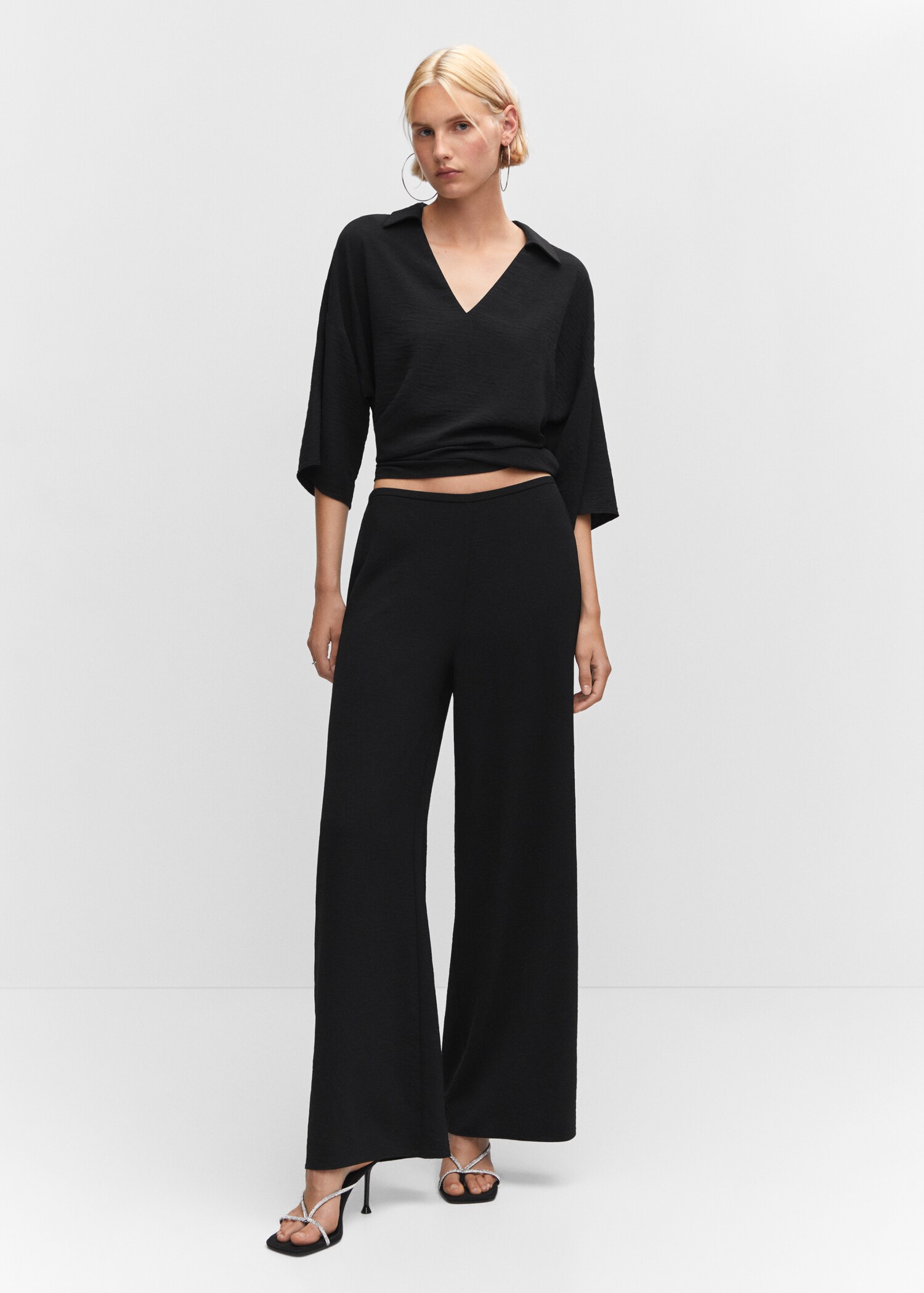 Pantaloni wideleg vita alta - Piano generale