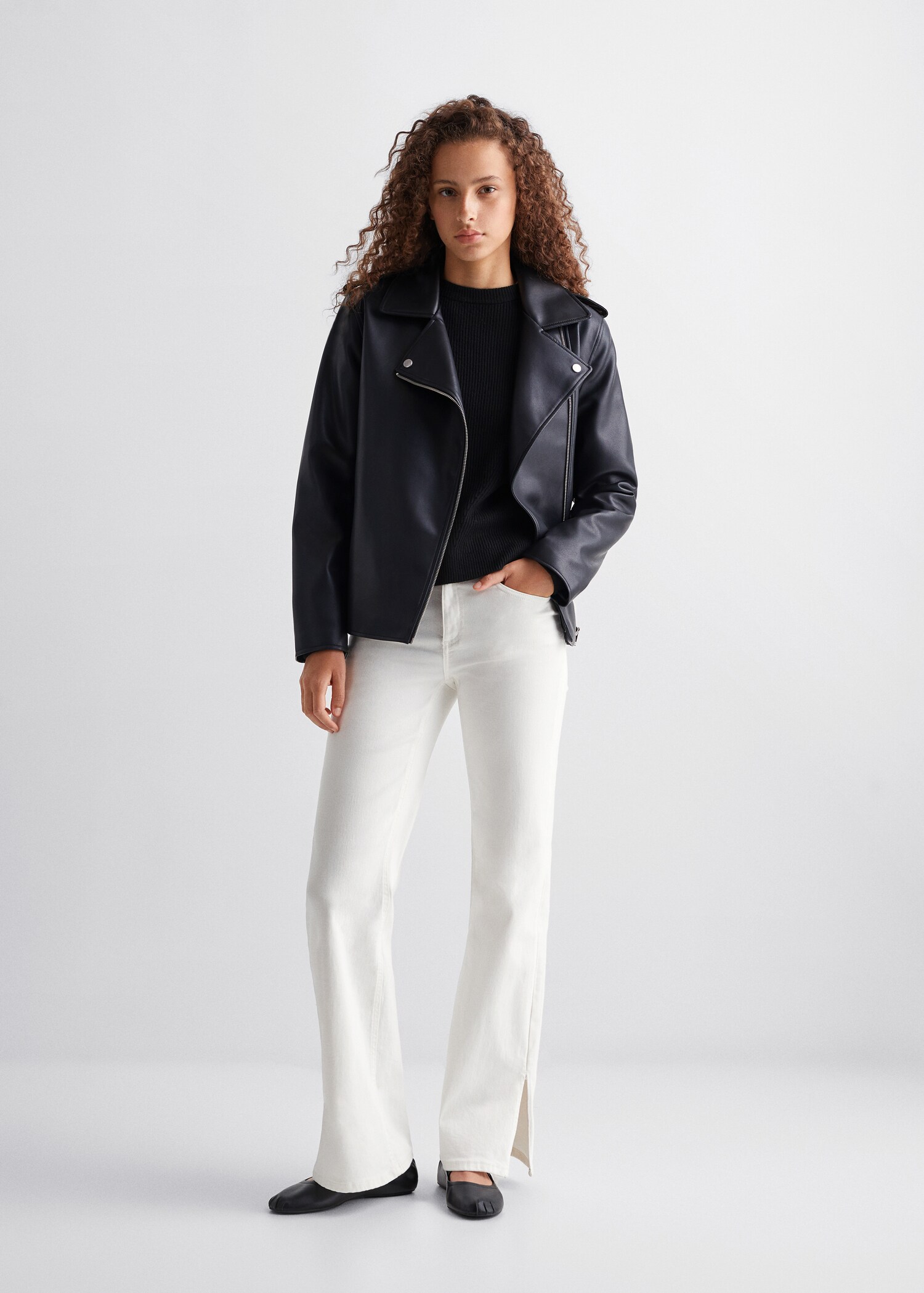 Chaqueta efecto piel - Plano general
