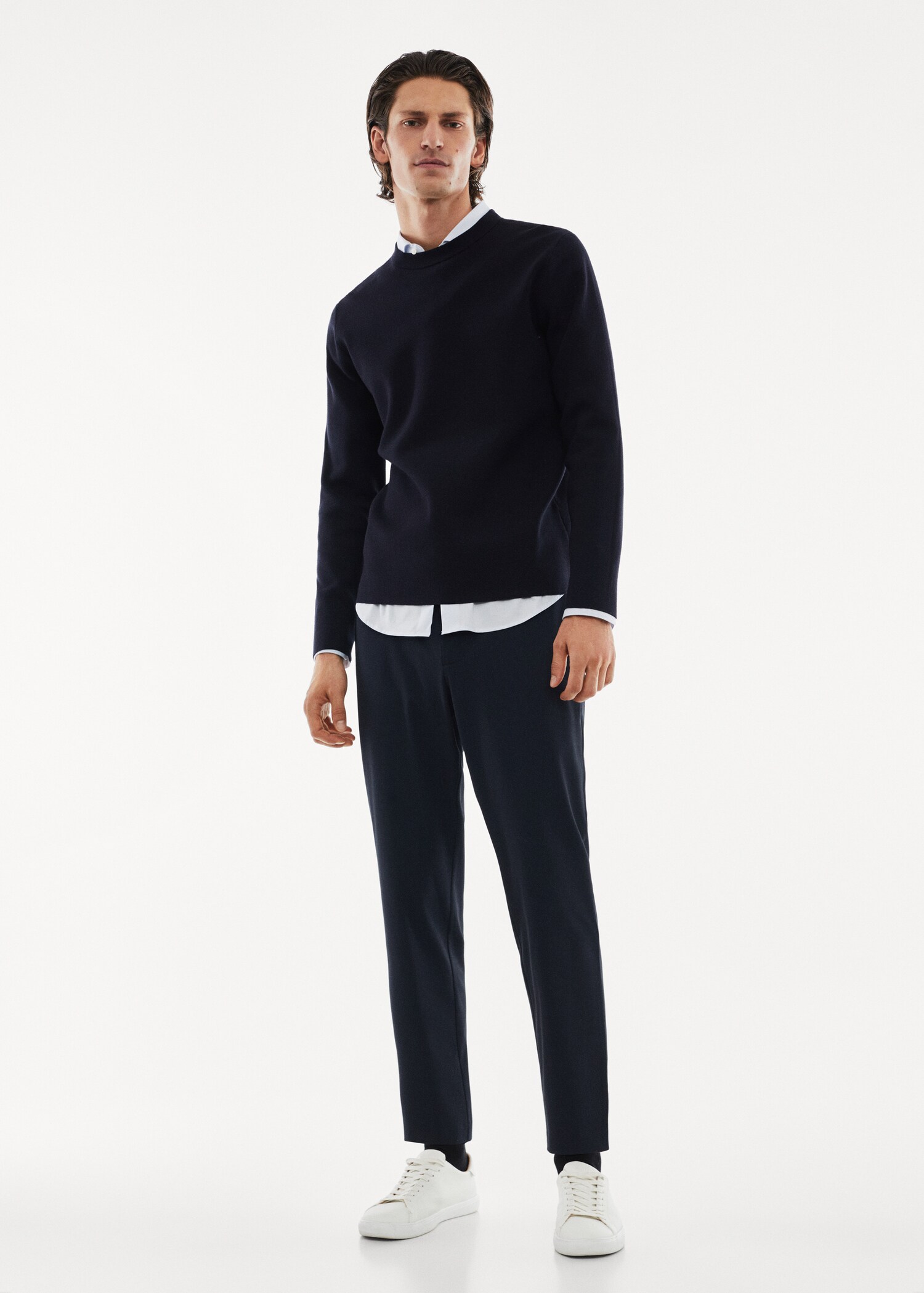 Thermoregulating fine-knit sweater - General plane
