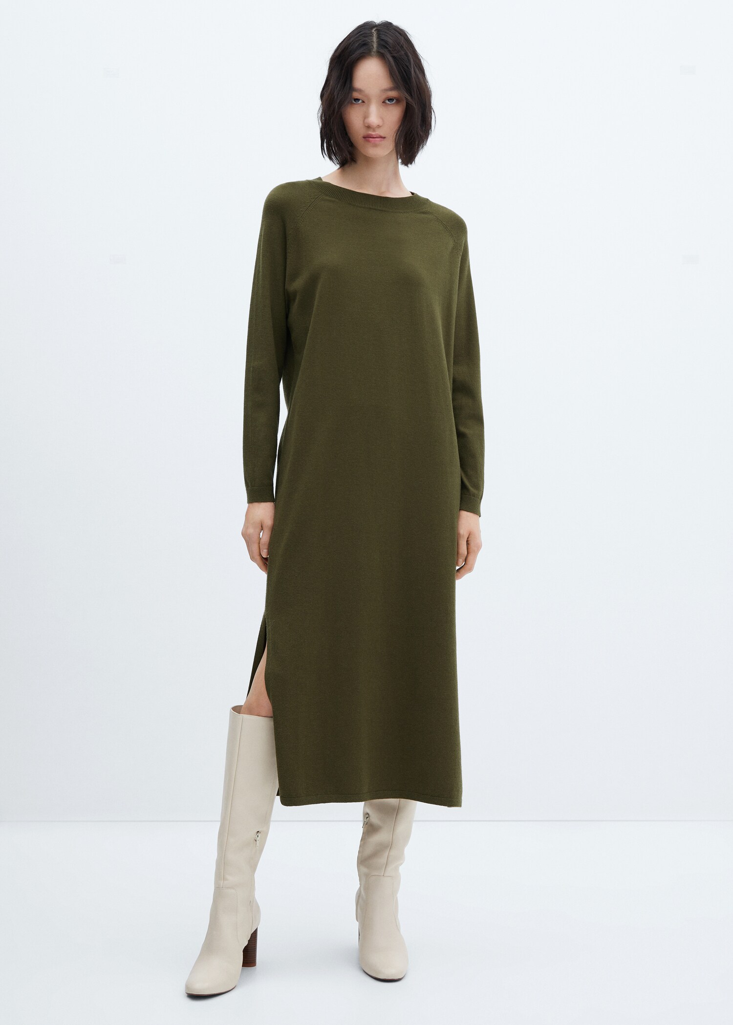 Robe maille col rond - Plan général