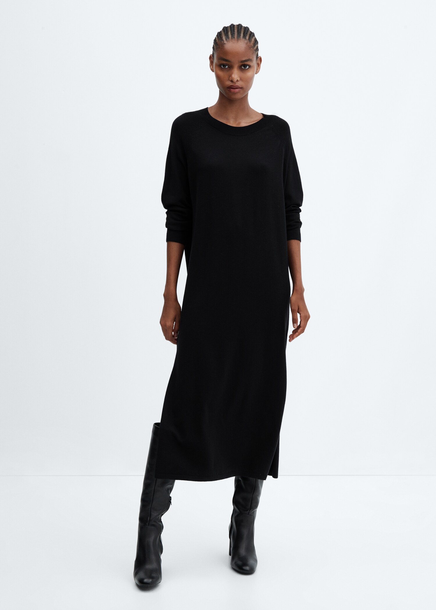 Robe maille col rond - Plan général
