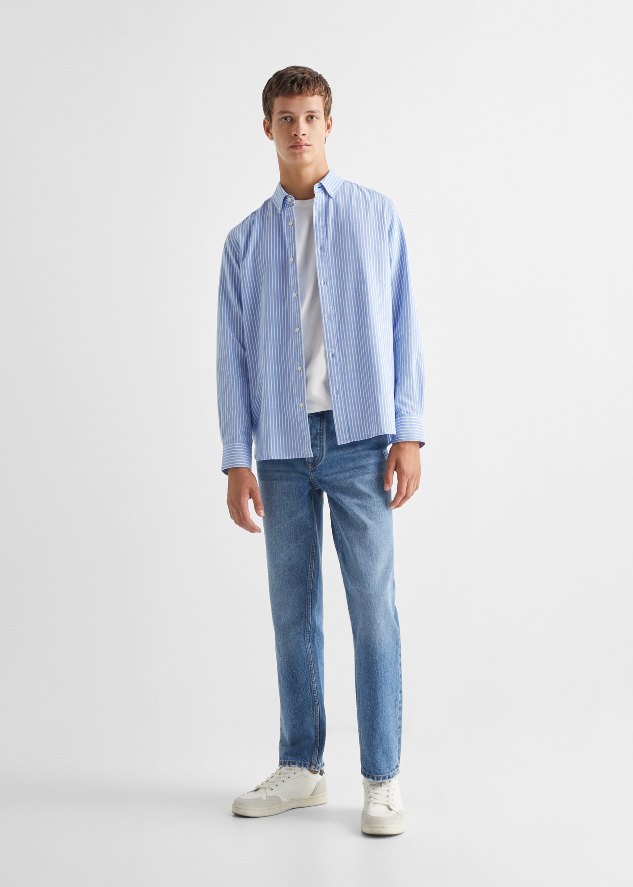 Camicia elegante regular-fit righe - Piano generale