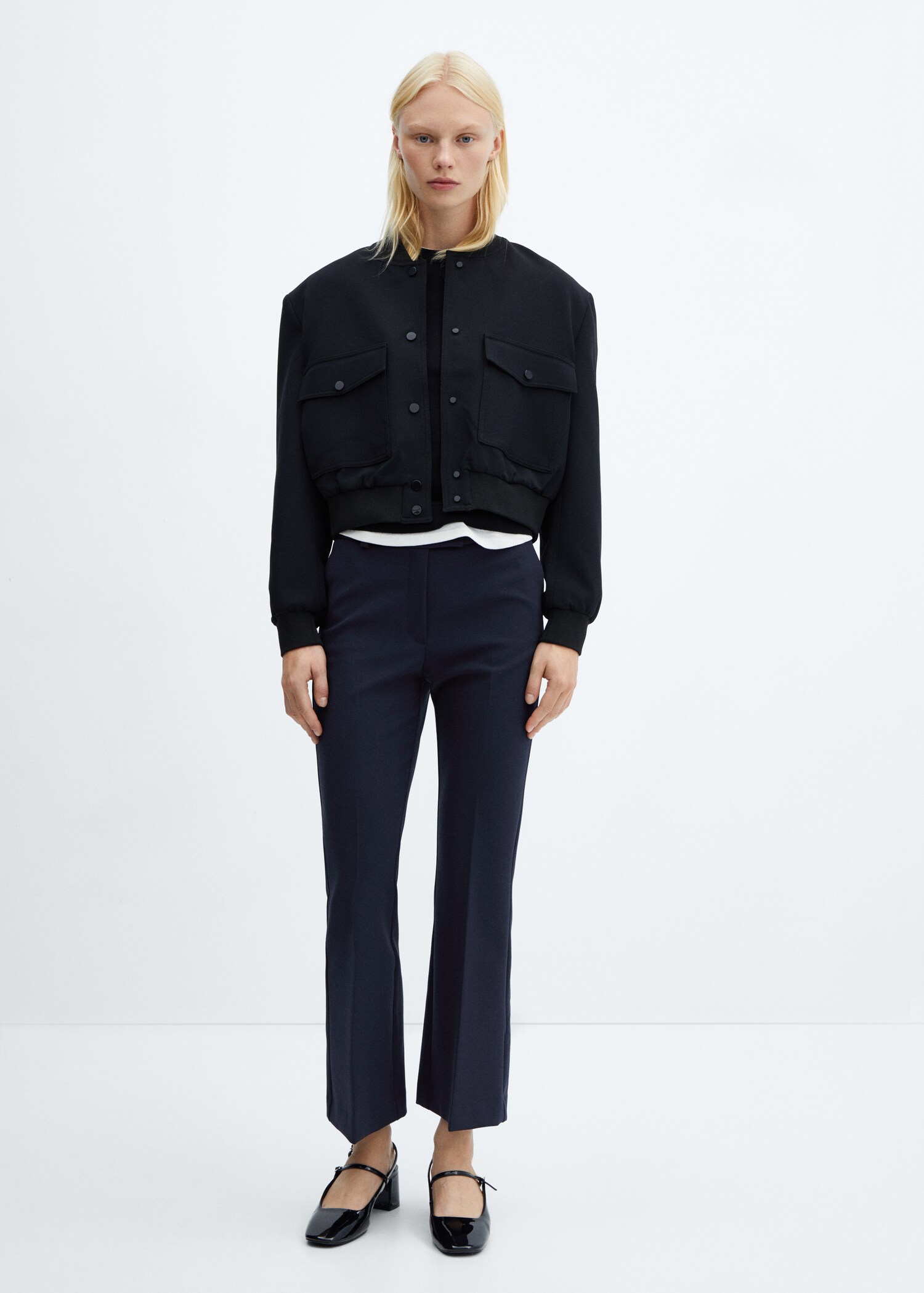 Cropped flared pants - General plane