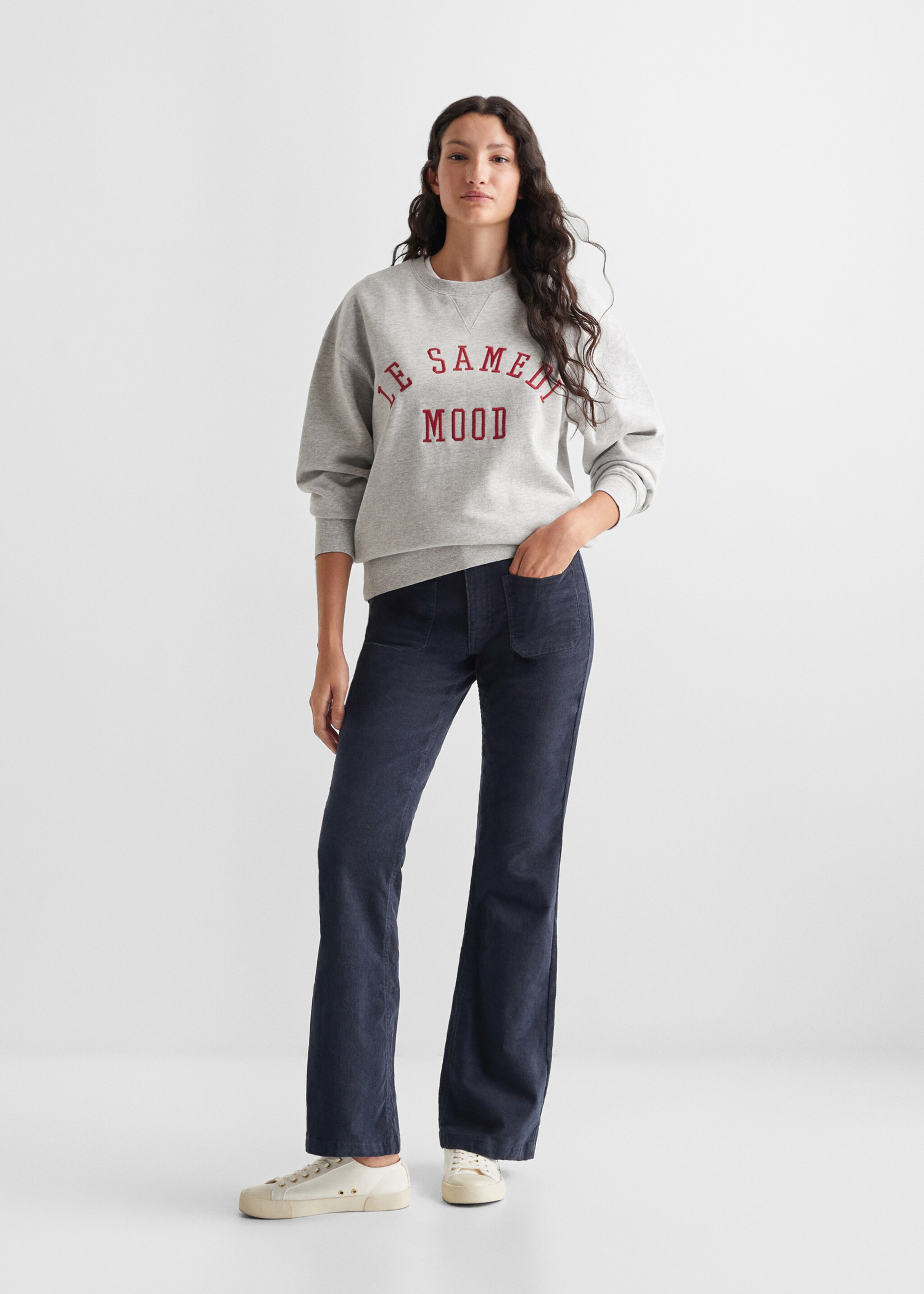 Embroidered message sweatshirt - General plane