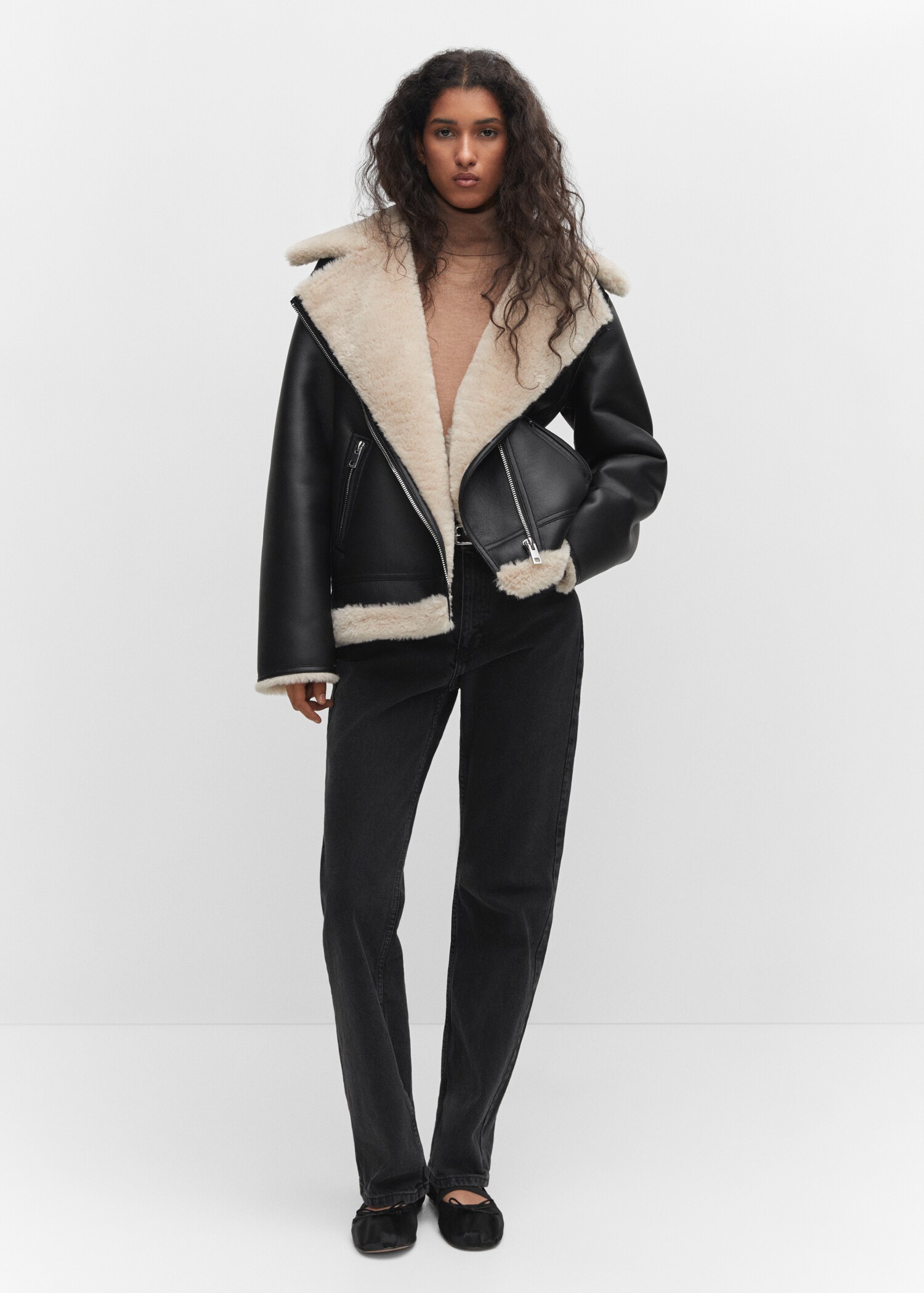 Veste double face simili-cuir - Plan général