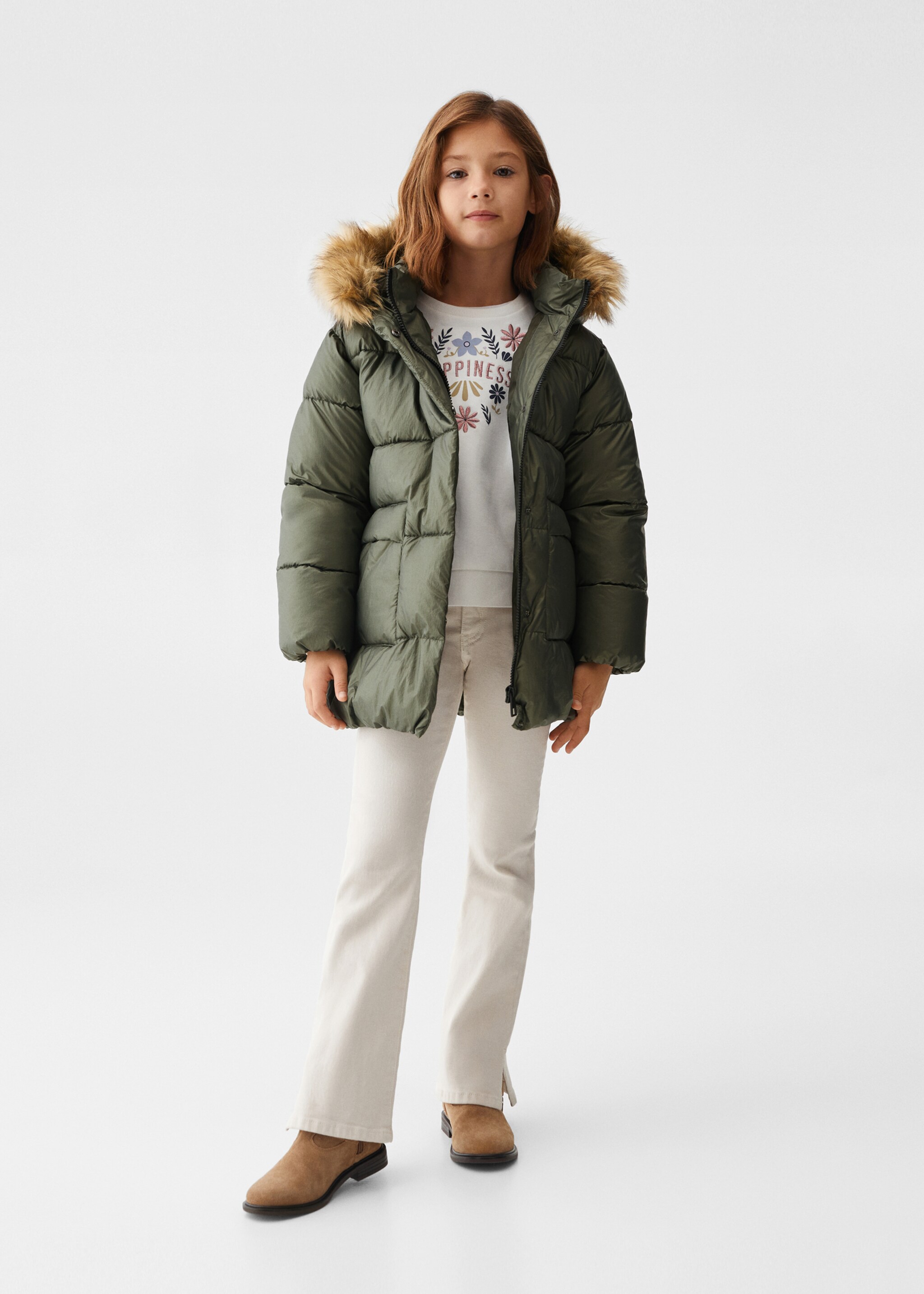 Anorak acolchado capucha - Plano general