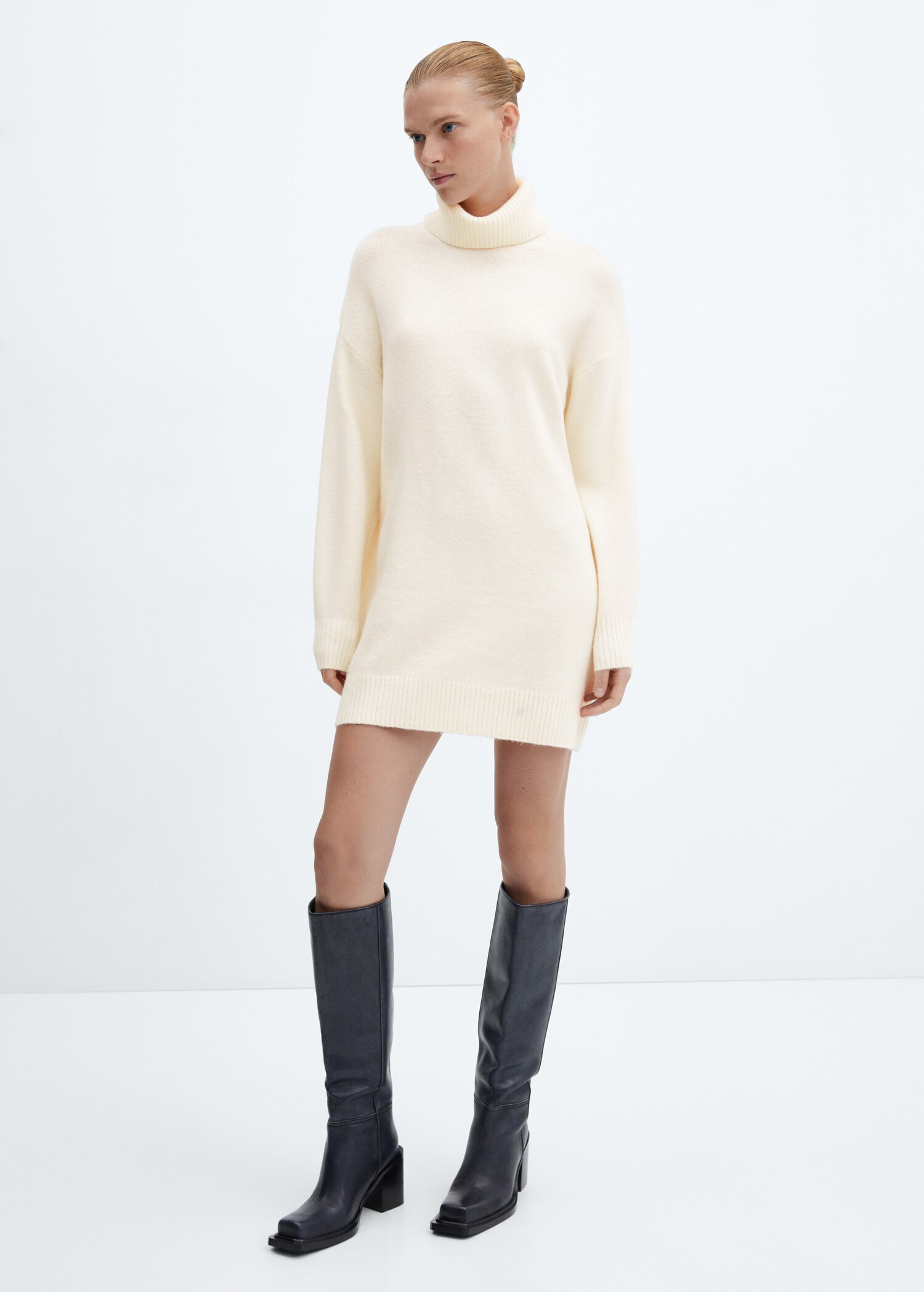 Robe maille col roulé - Plan général