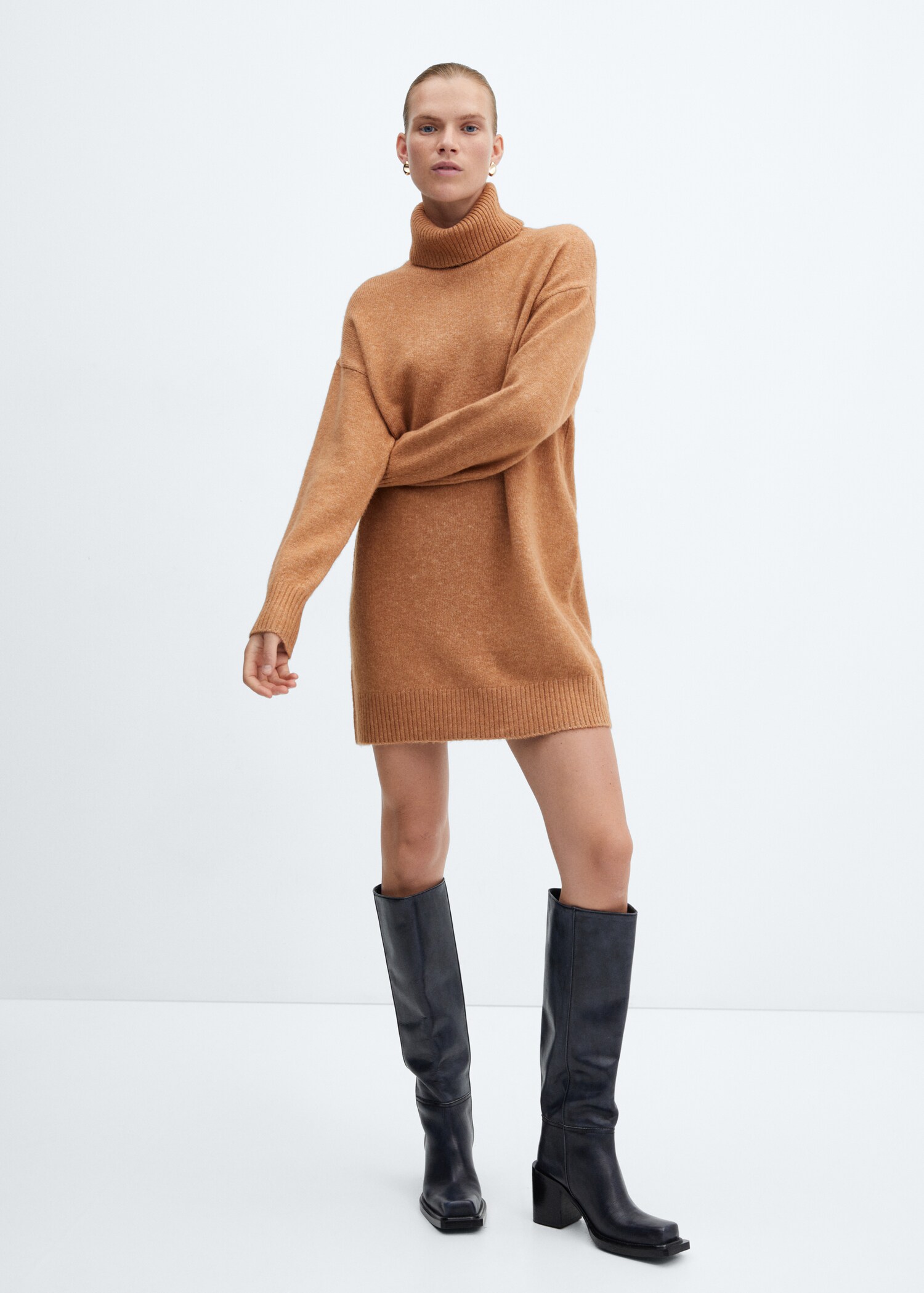 Robe maille col roulé - Plan général