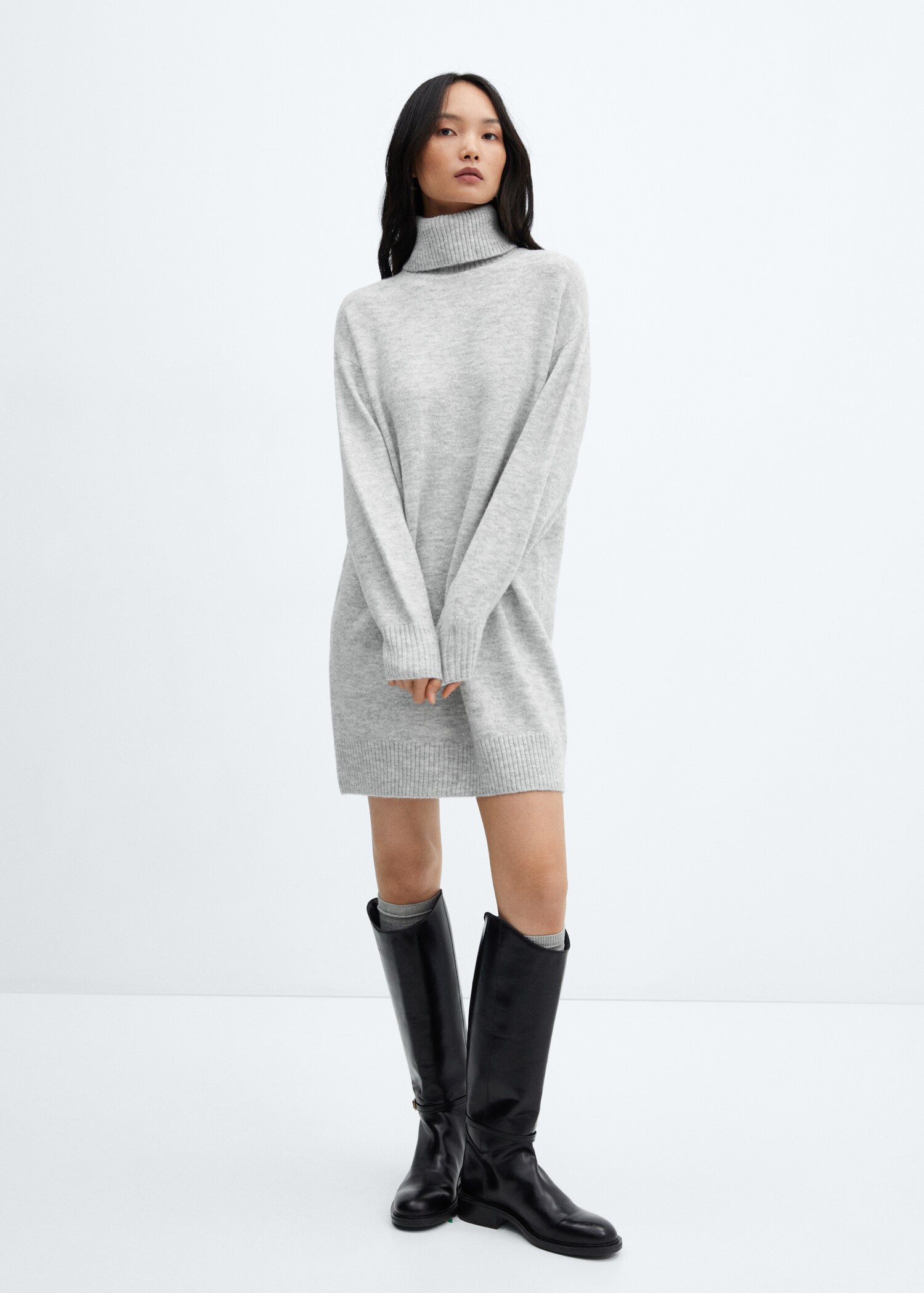 Robe maille col roulé - Plan général