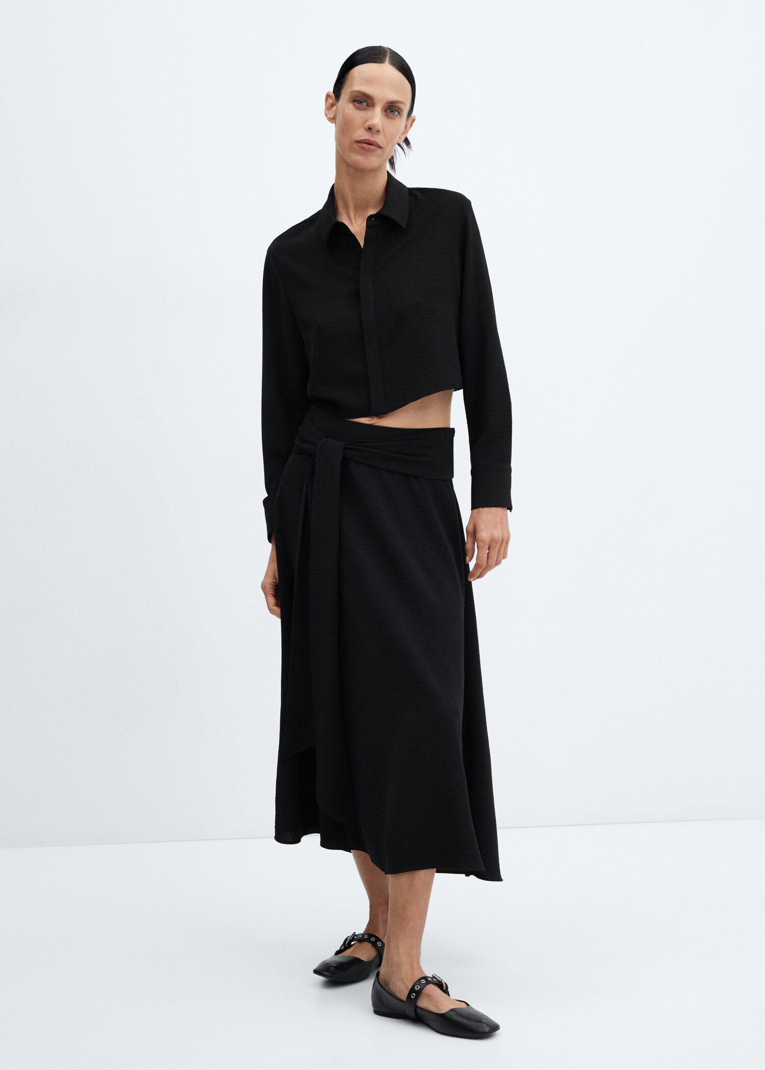 Bow midi skirt - General plane