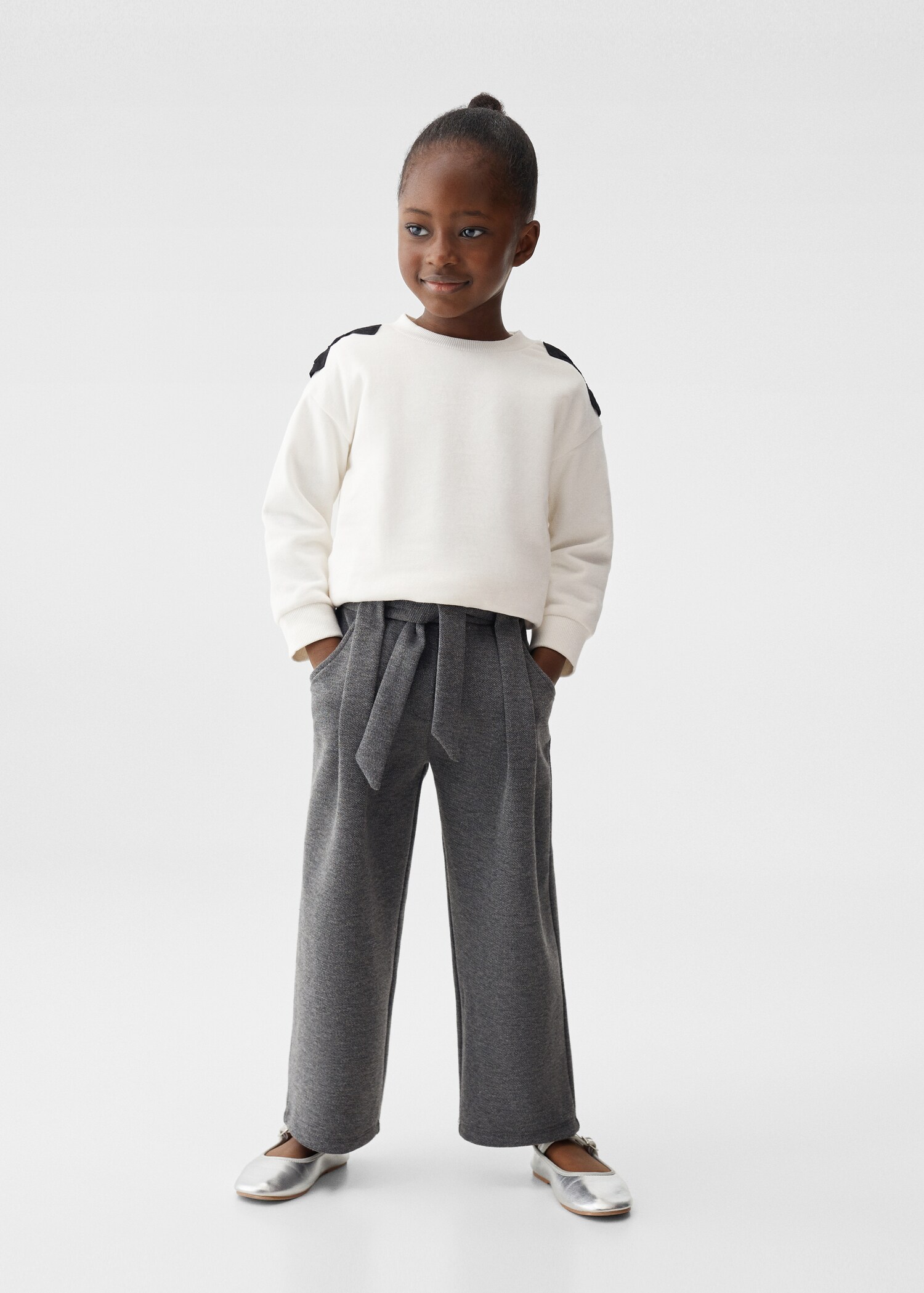 Paperbag trousers with belt - General plane