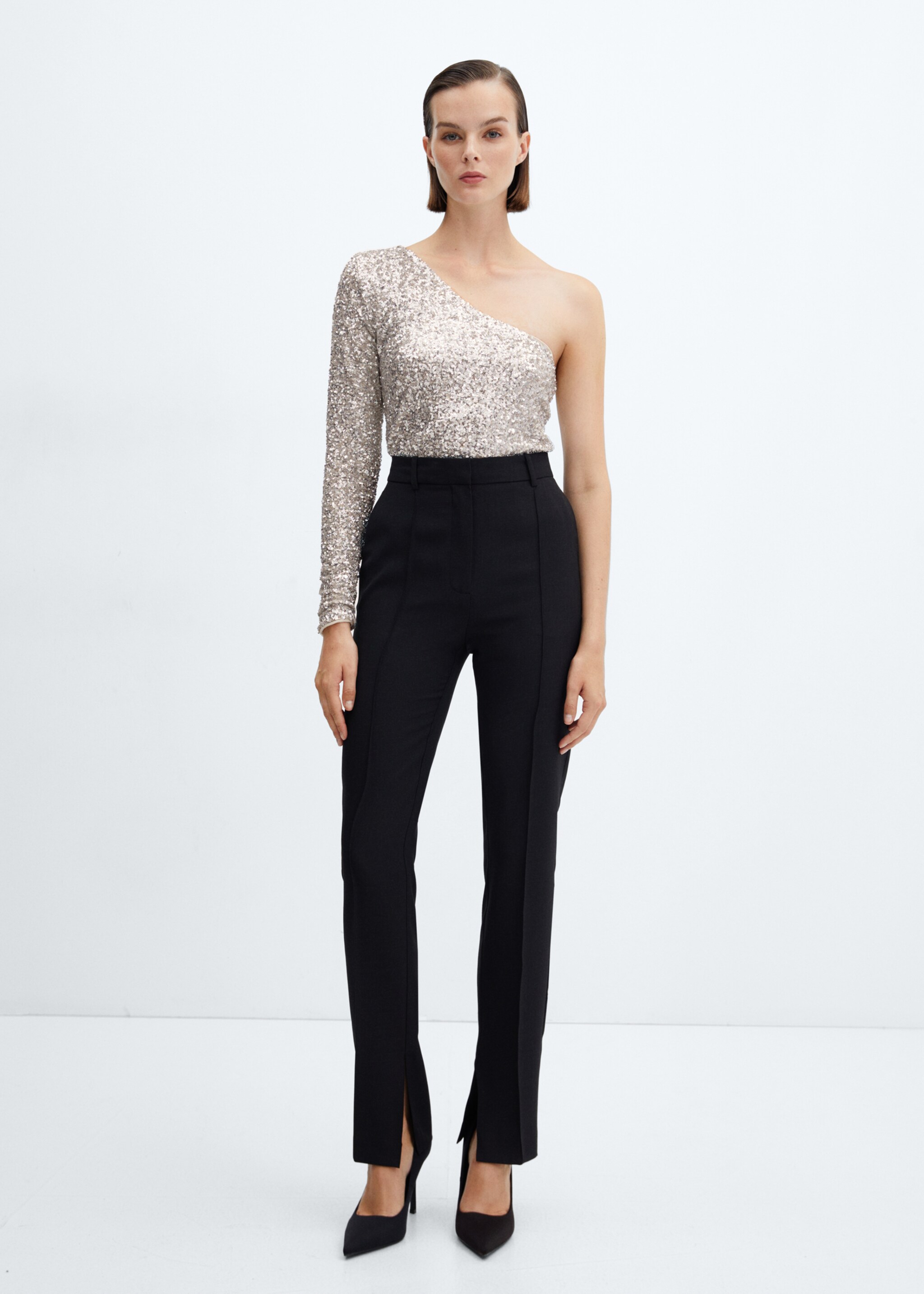 Top asymétrique sequins - Plan général
